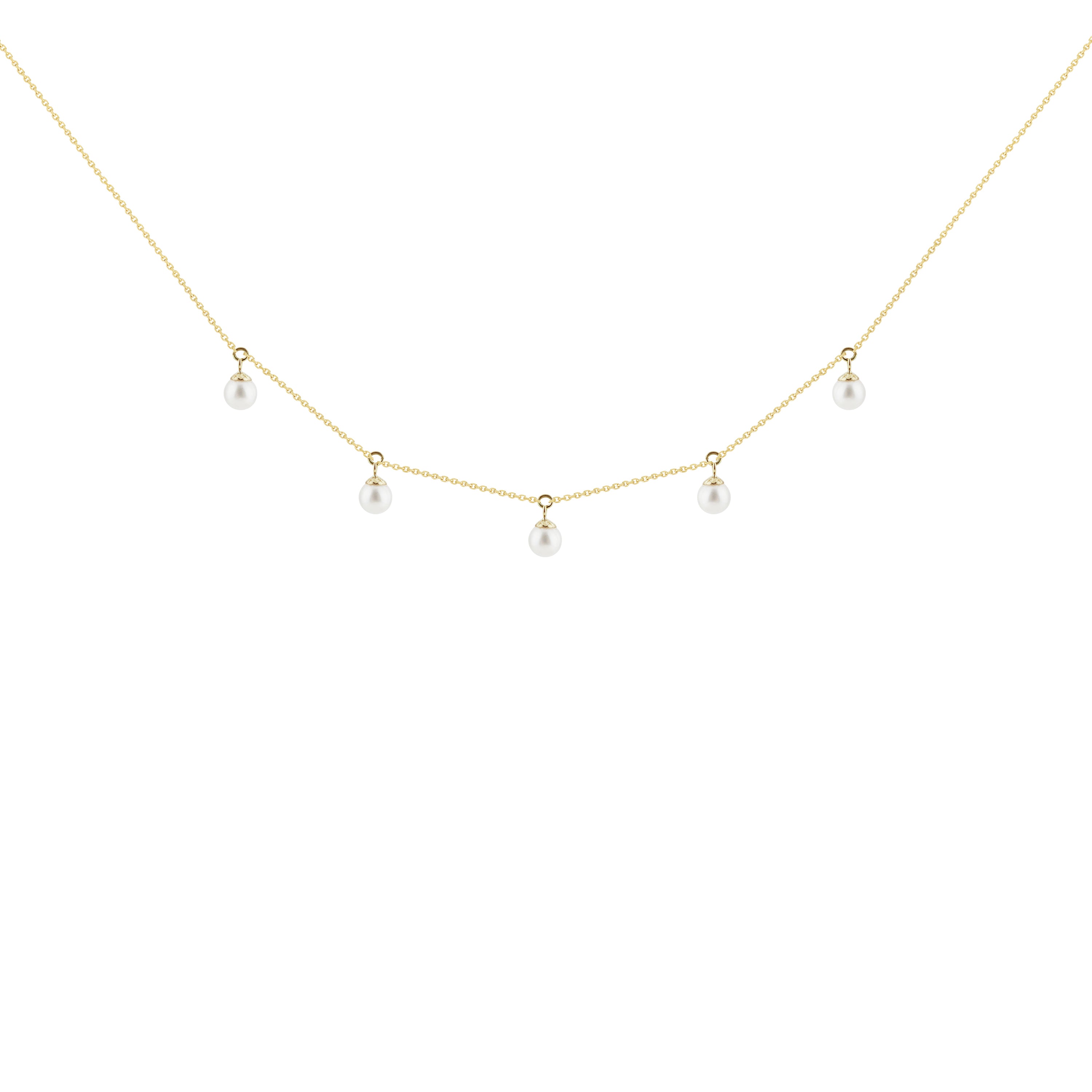Quintet Delight Pearl Necklace