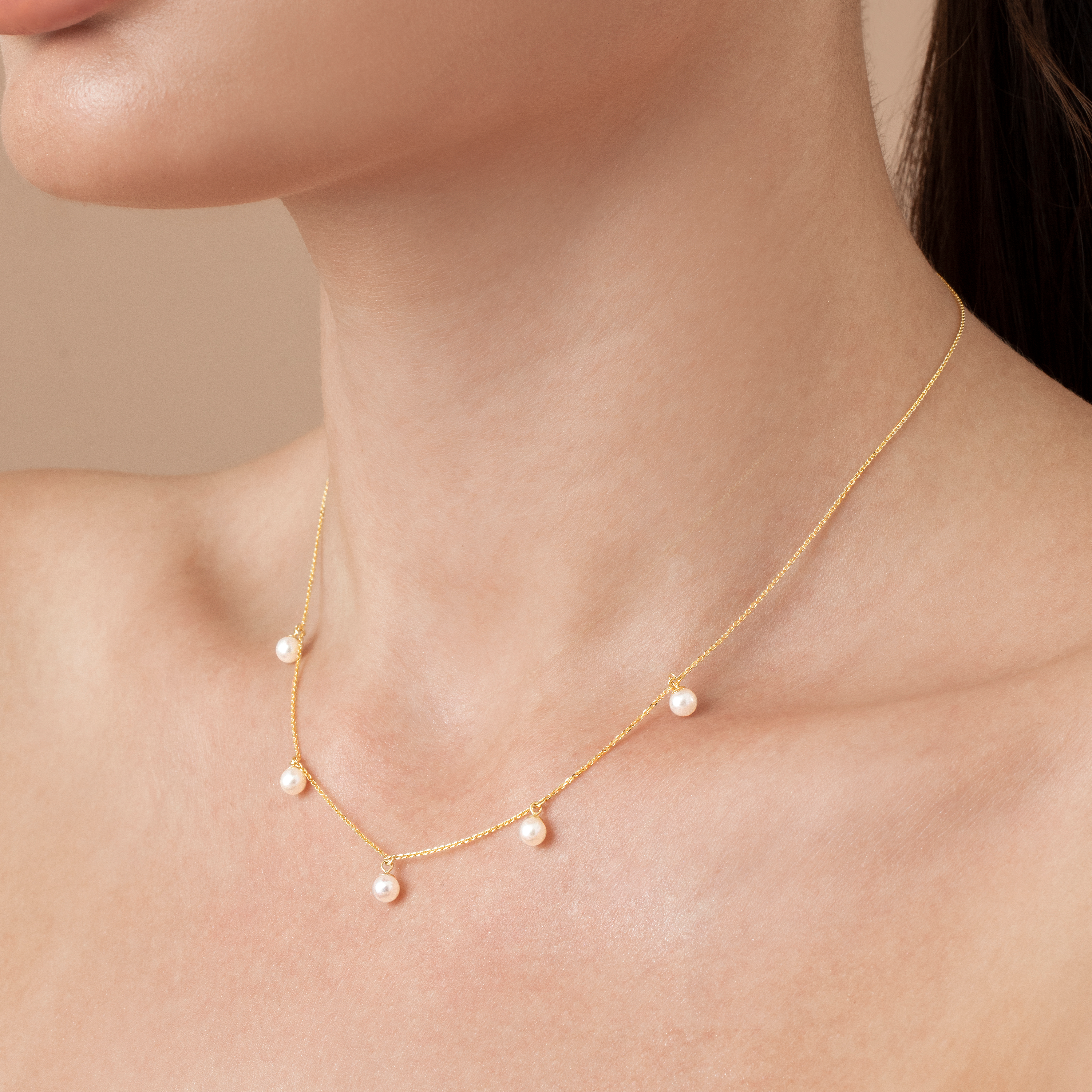 Quintet Delight Pearl Necklace