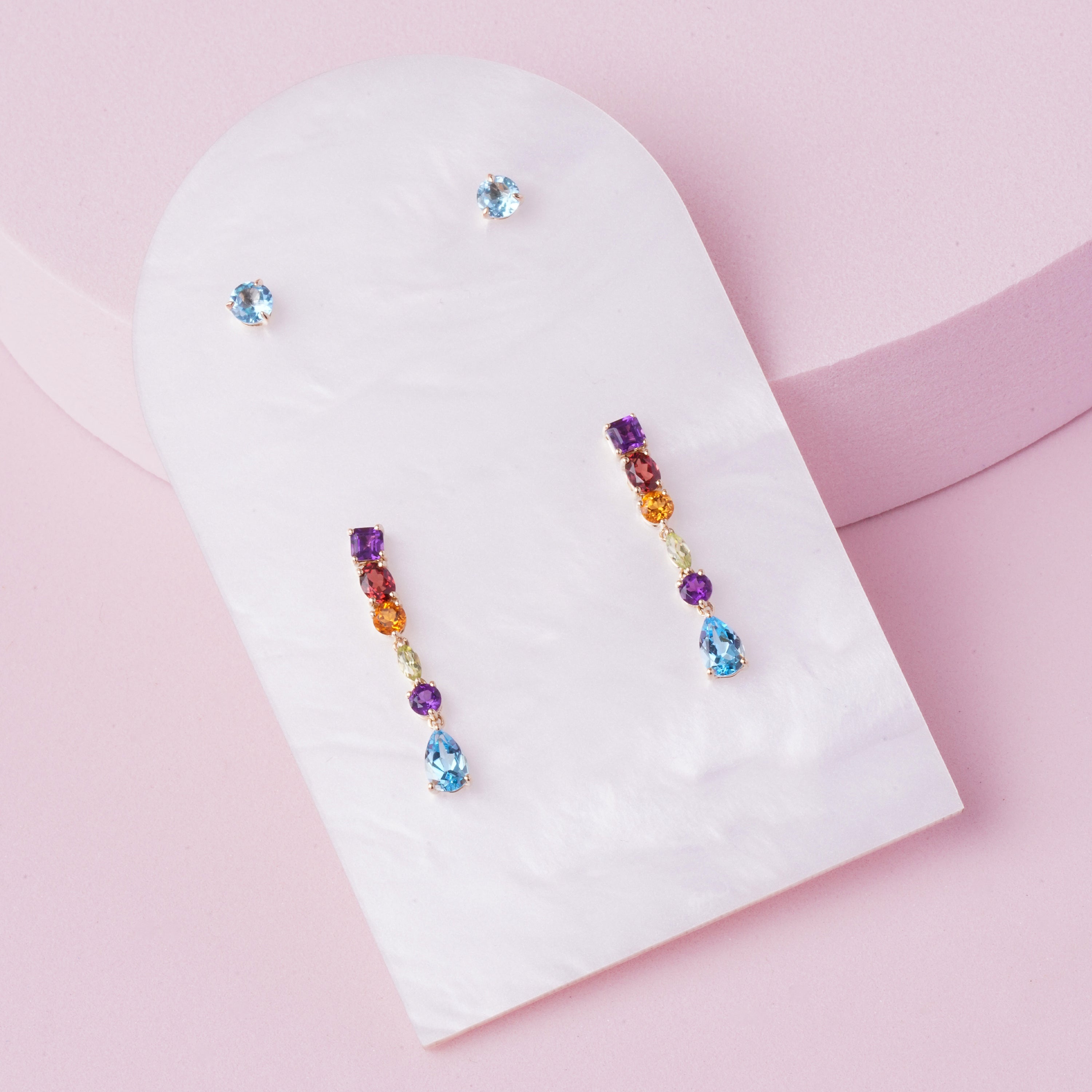 Give it to Me Dear Rainbow Dangling Earrings