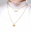 14K Italian Gold Necklace with Saint Benedict Pendant