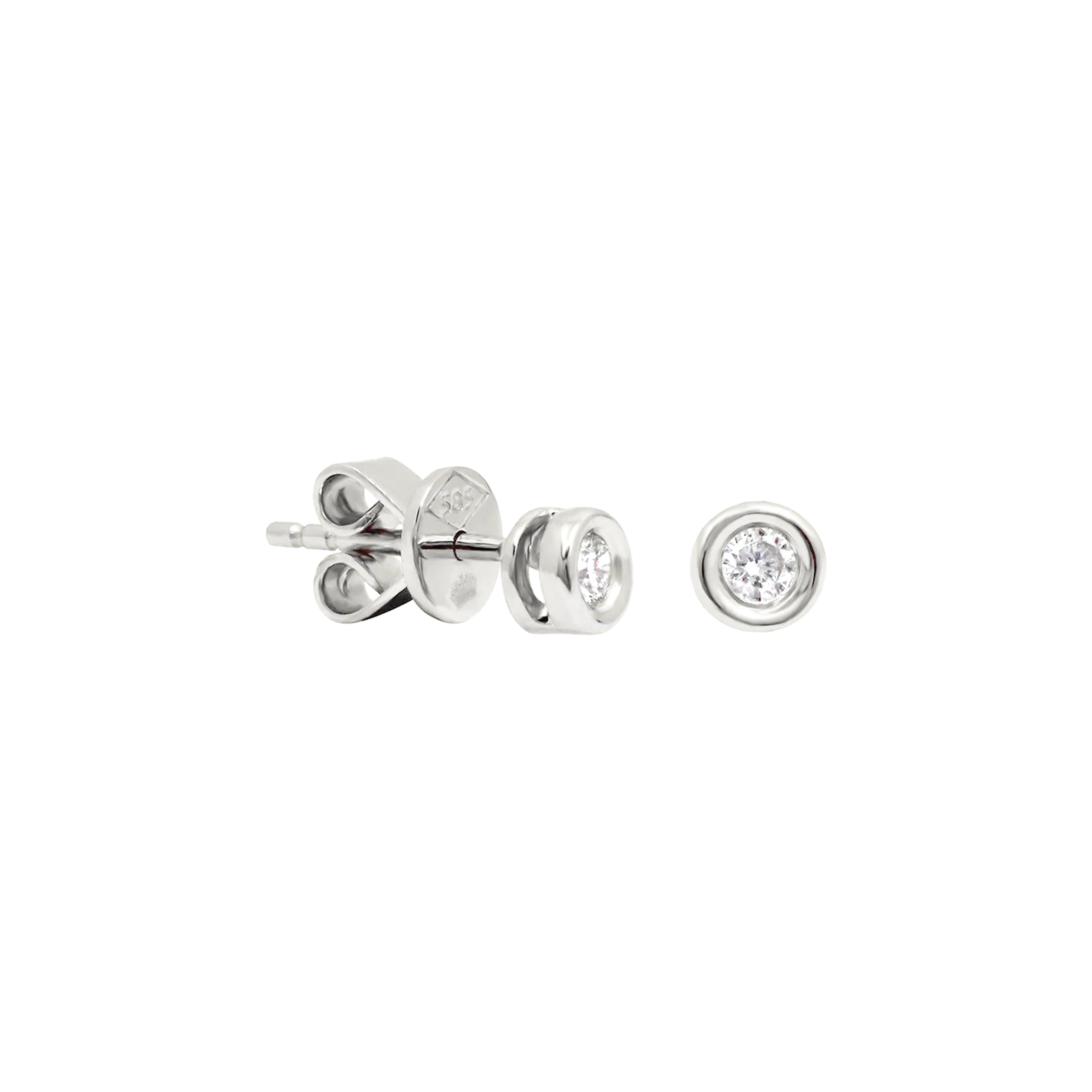 Chic Little Spark Diamond Stud Earrings
