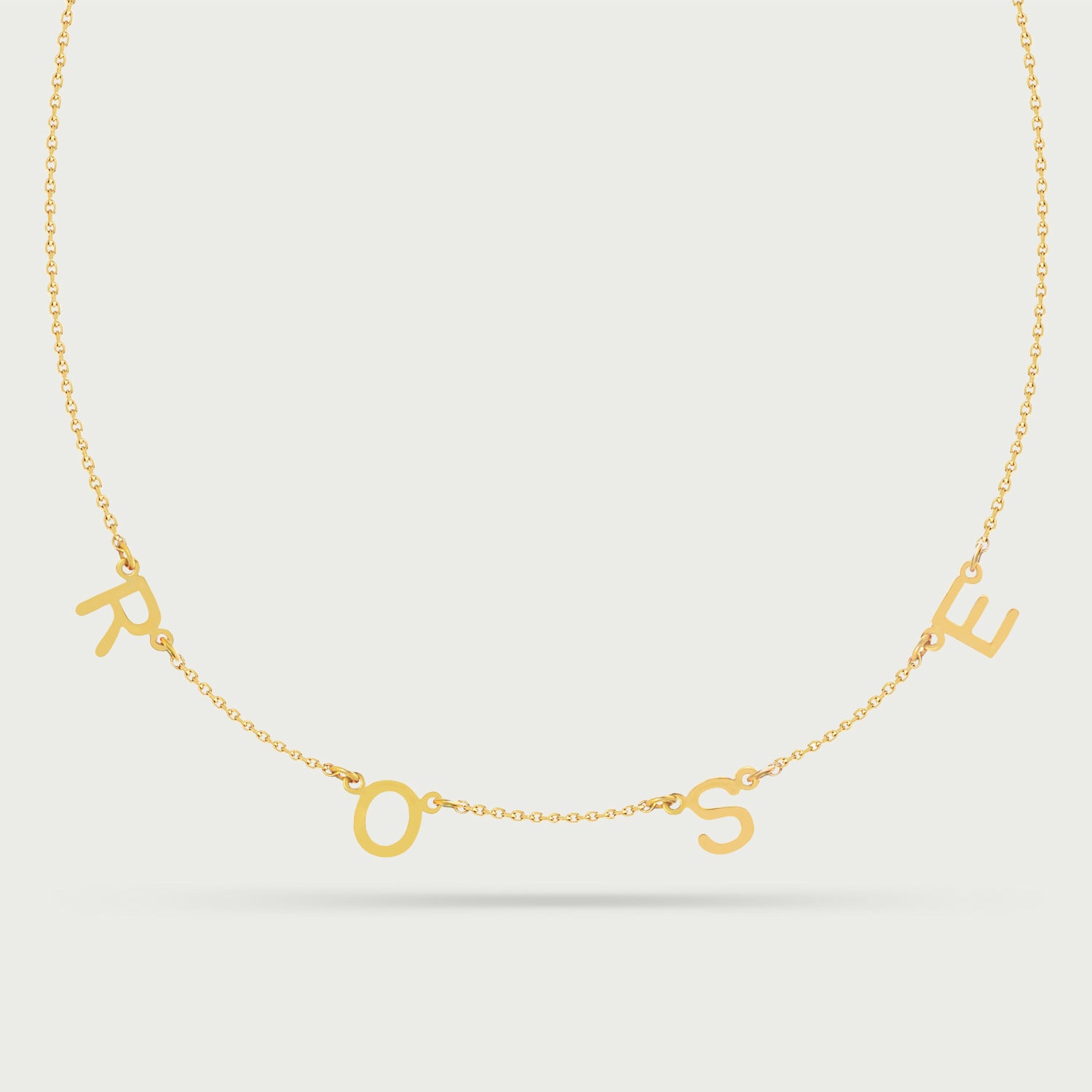 Amalfi Station Necklace in Yellow Gold