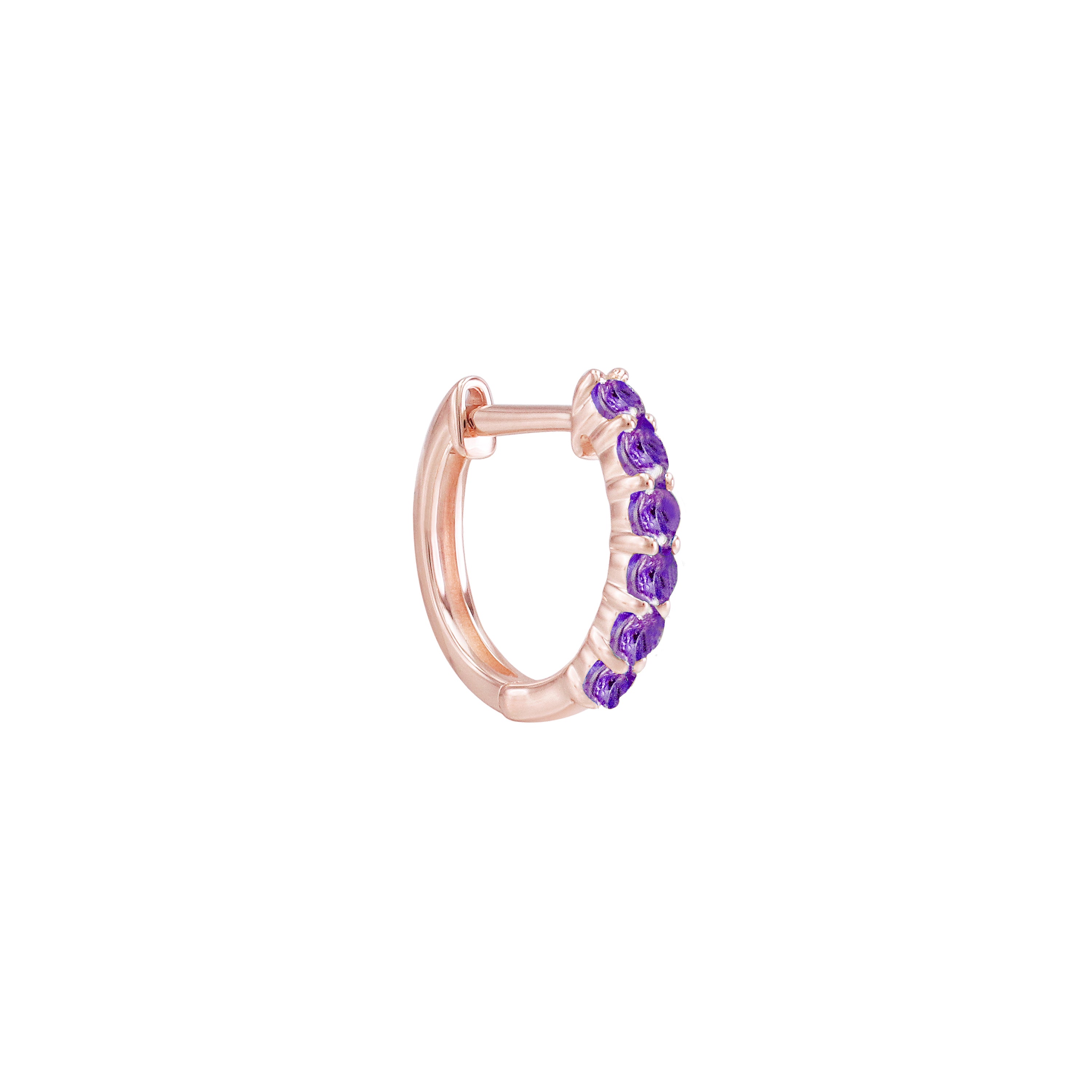 It's Wine O'Clock Gemstone Hoop Earrings
