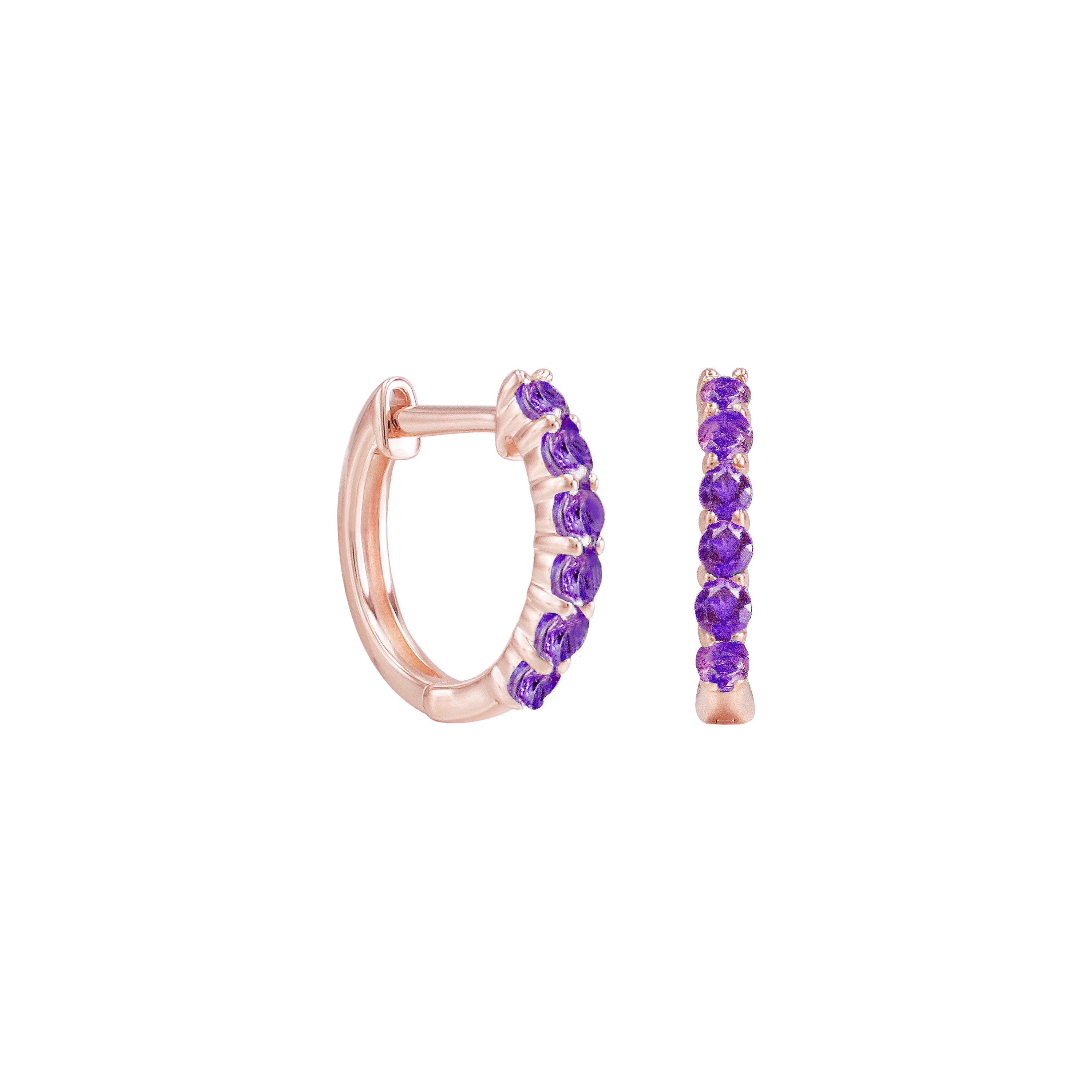 It's Wine O'Clock Gemstone Hoop Earrings
