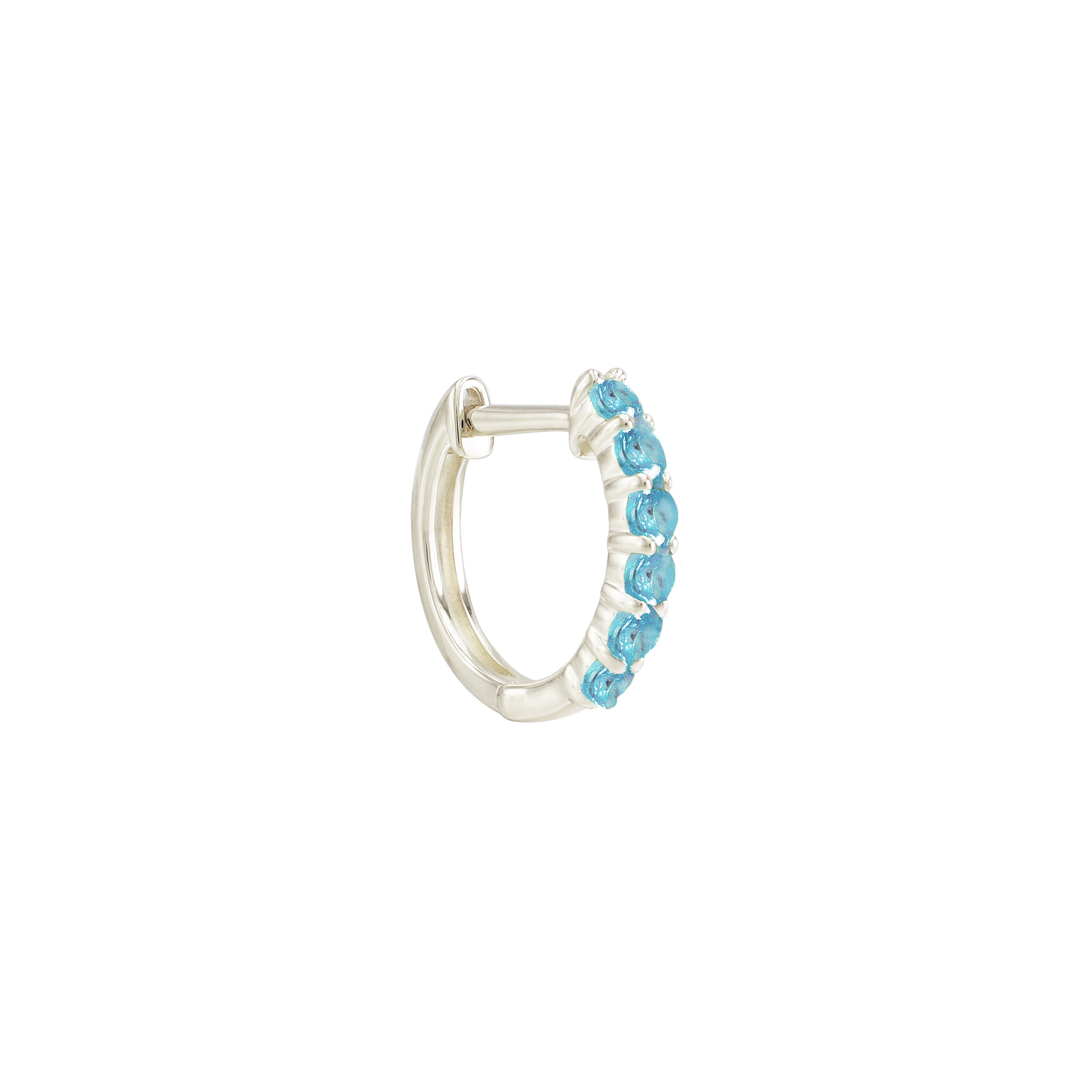 It's Wine O'Clock Gemstone Hoop Earrings