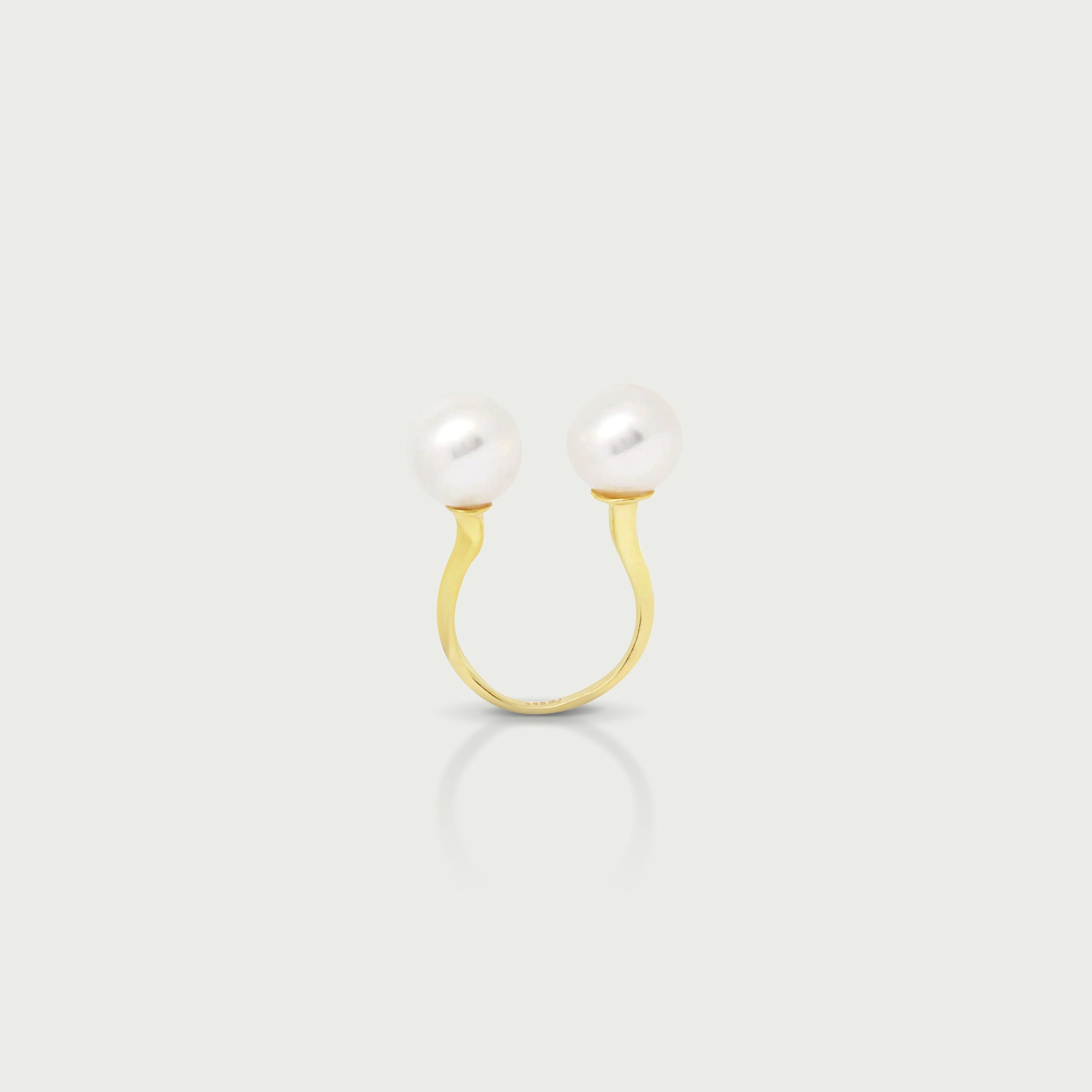 Breaking Waves Gold Ring
