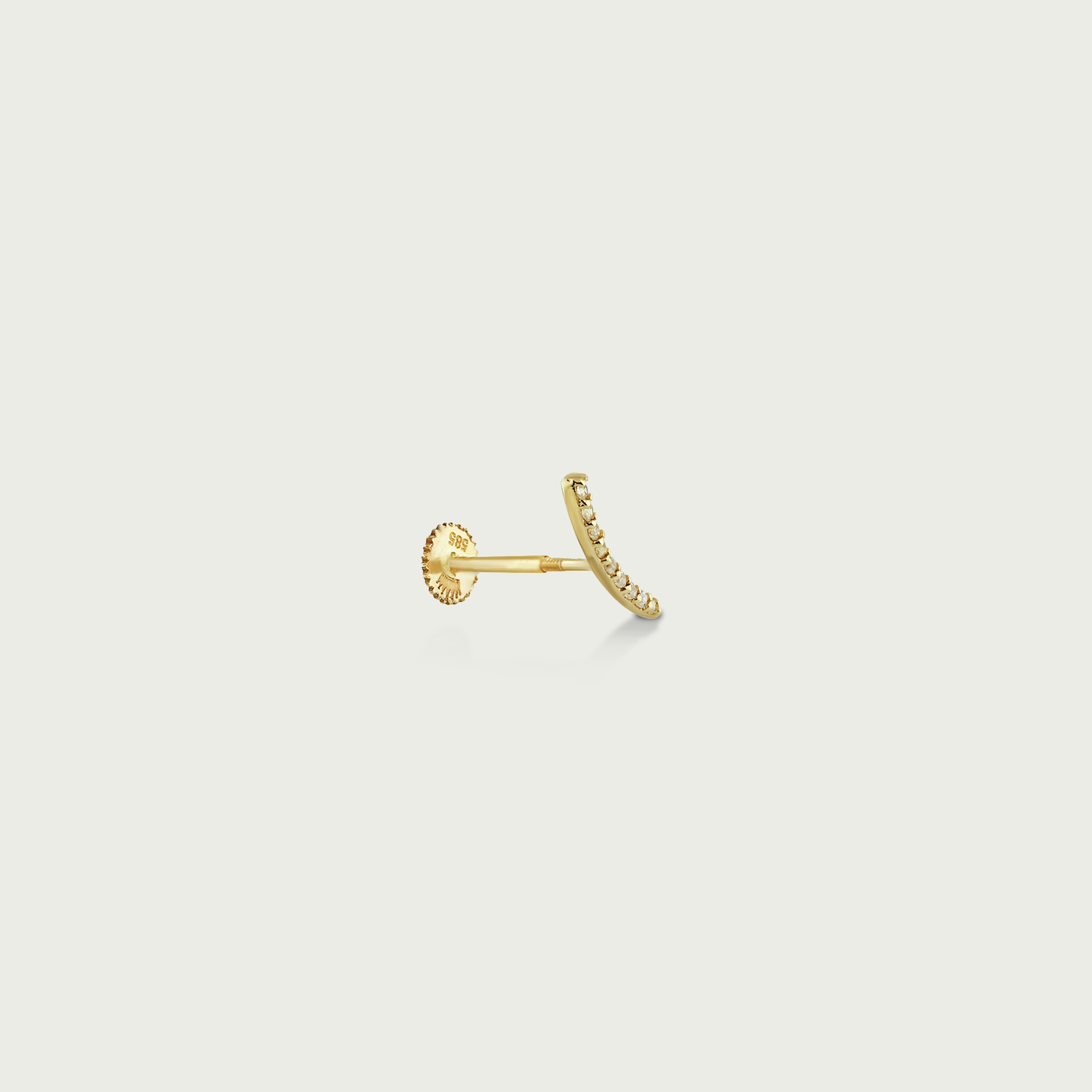 Bubble Pop Gold Crawler Earrings
