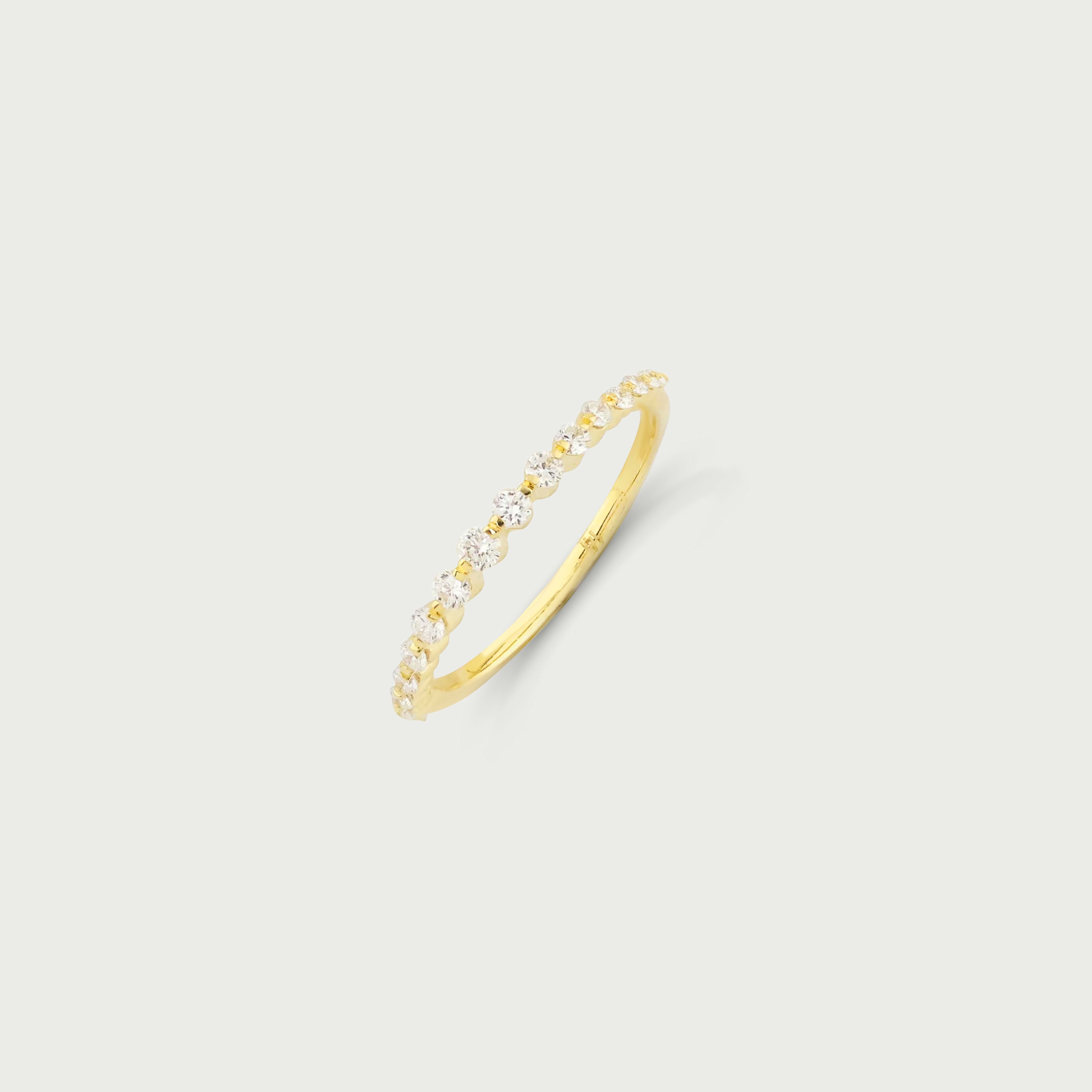 Celestial Diamond Half Eternity Ring