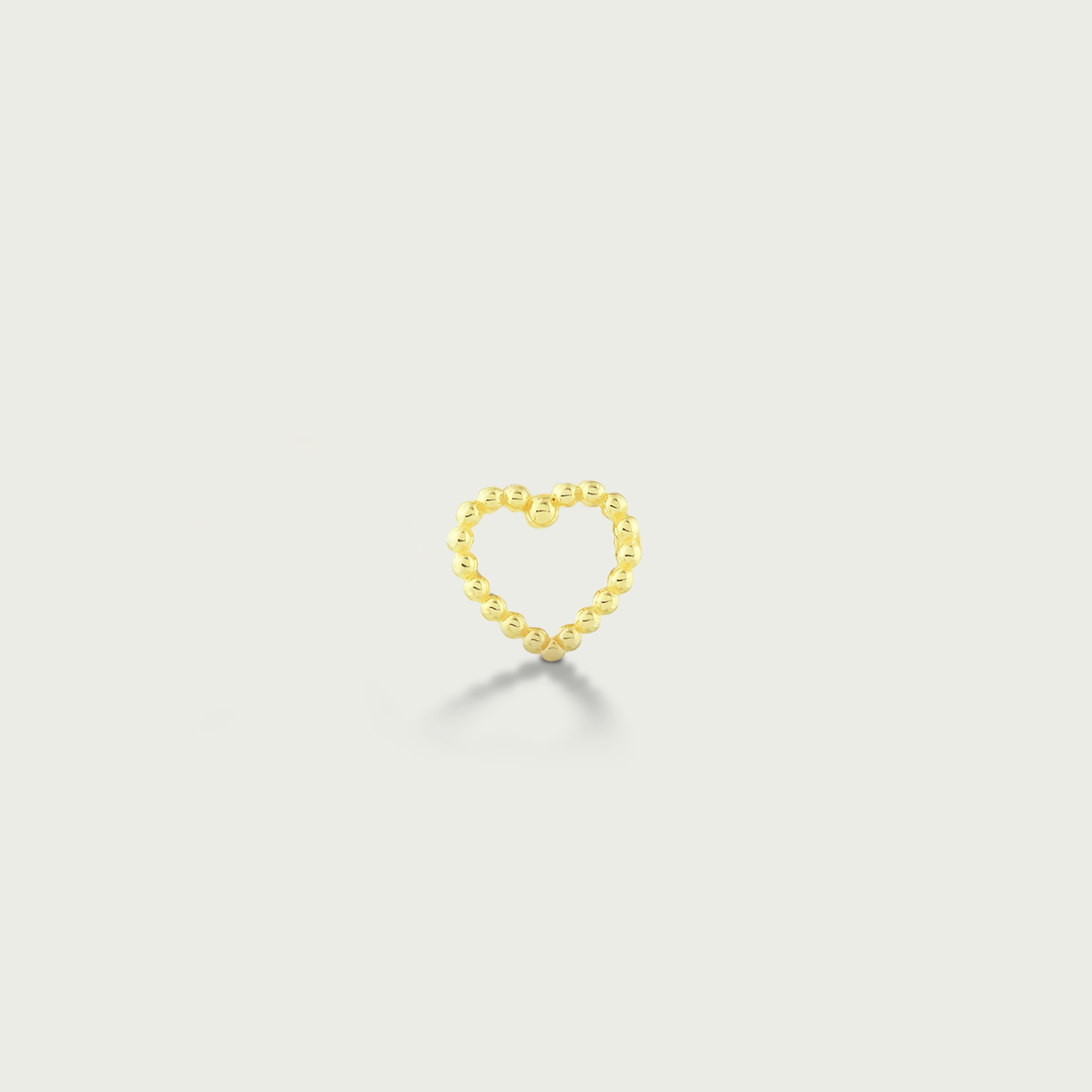 Clock-Out Chic Amour Gold Stud Earrings