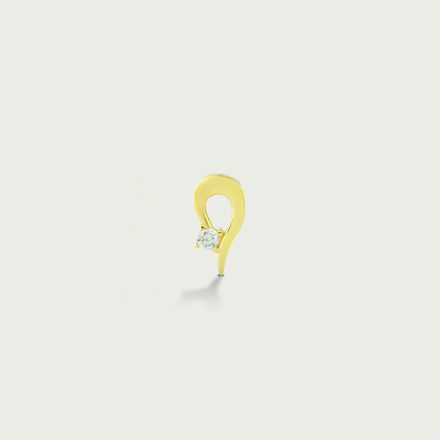 Clock-Out Chic Gold Stud Earrings