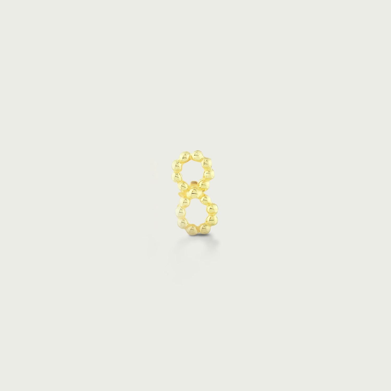 Clock-Out Chic Infinity Gold Stud Earrings