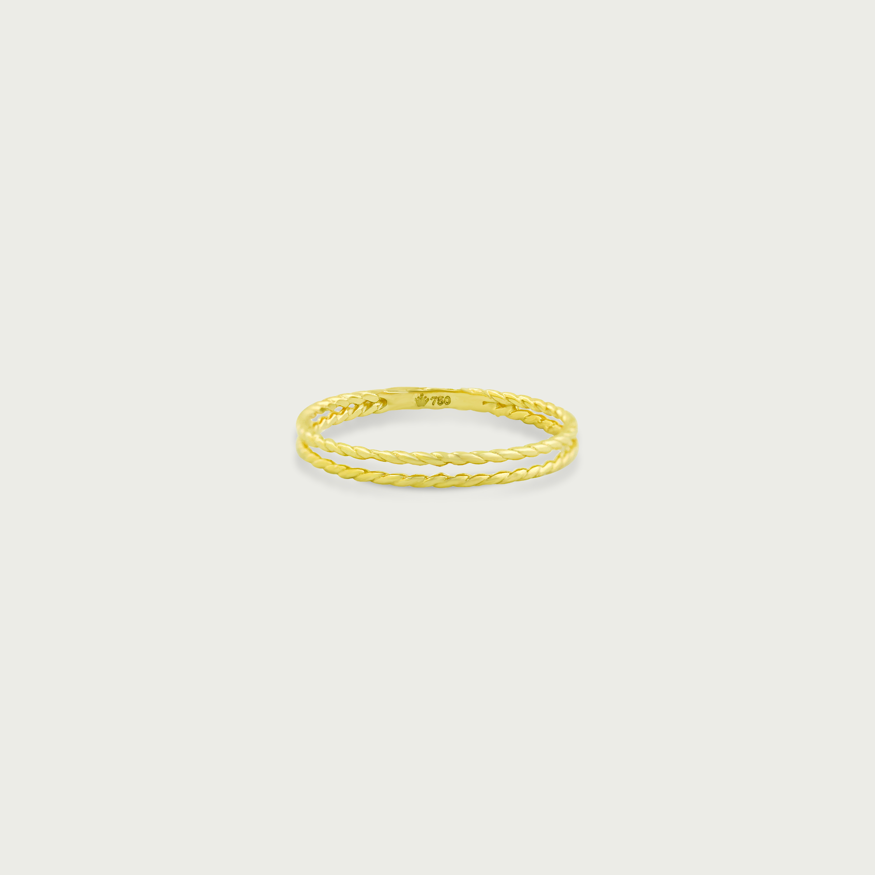 Clock-Out Chic Double Gold Ring