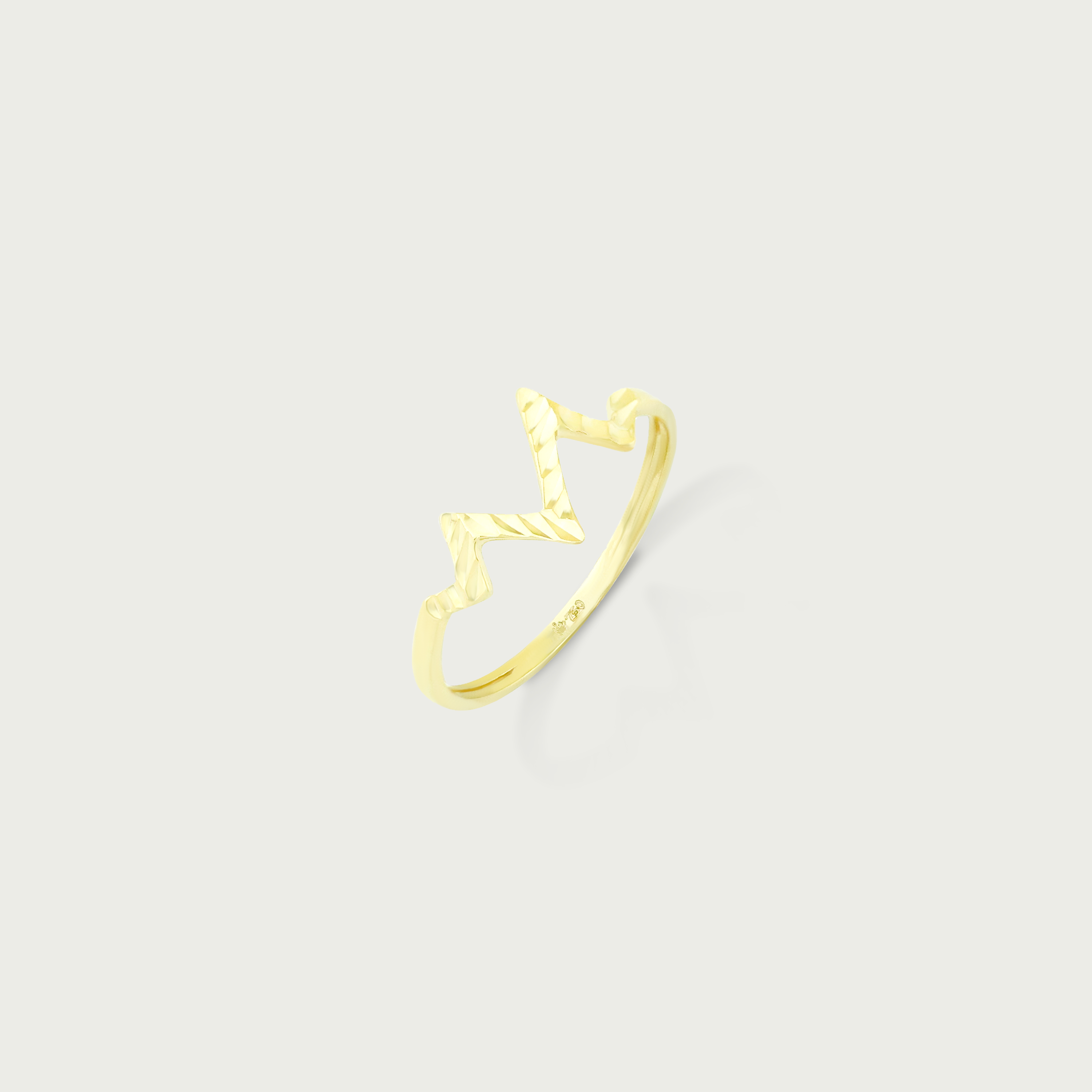 Clock-Out Chic Lifeline Gold Ring