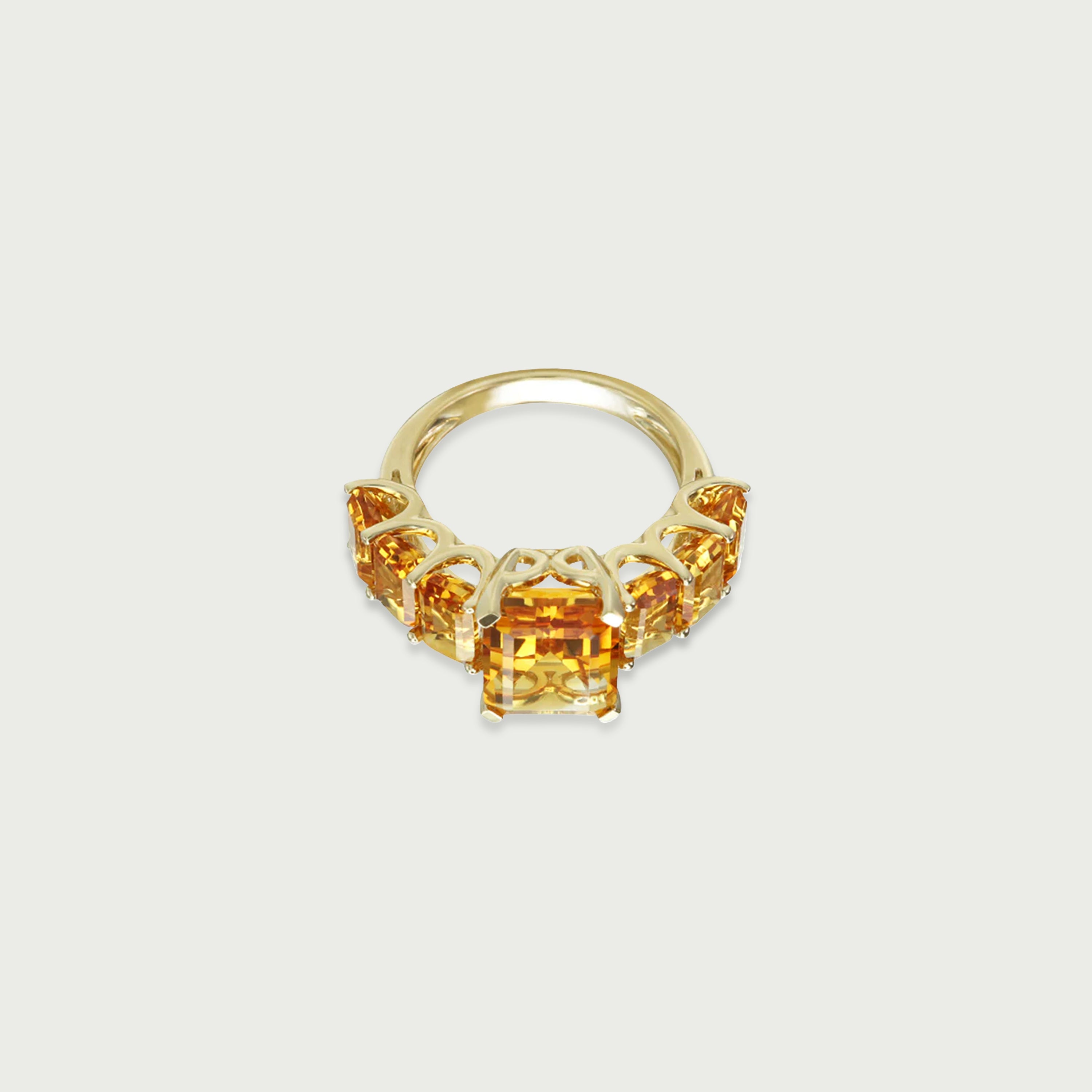 Crystal Armor Citrine Eternity Ring