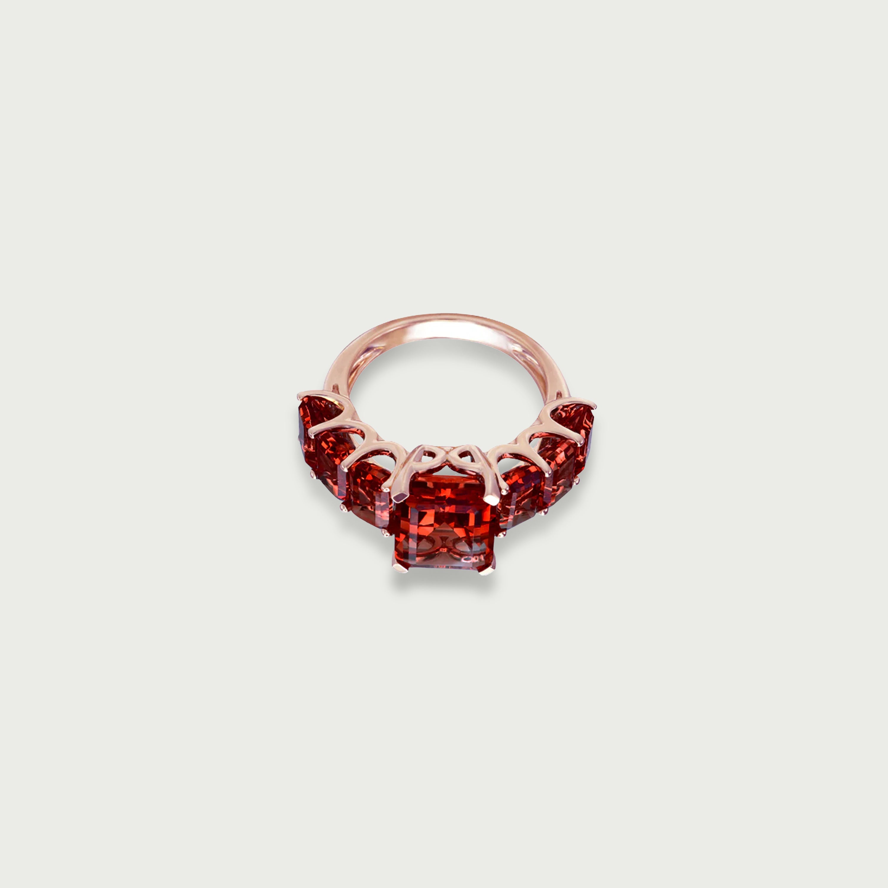 Crystal Armor Garnet Eternity Ring