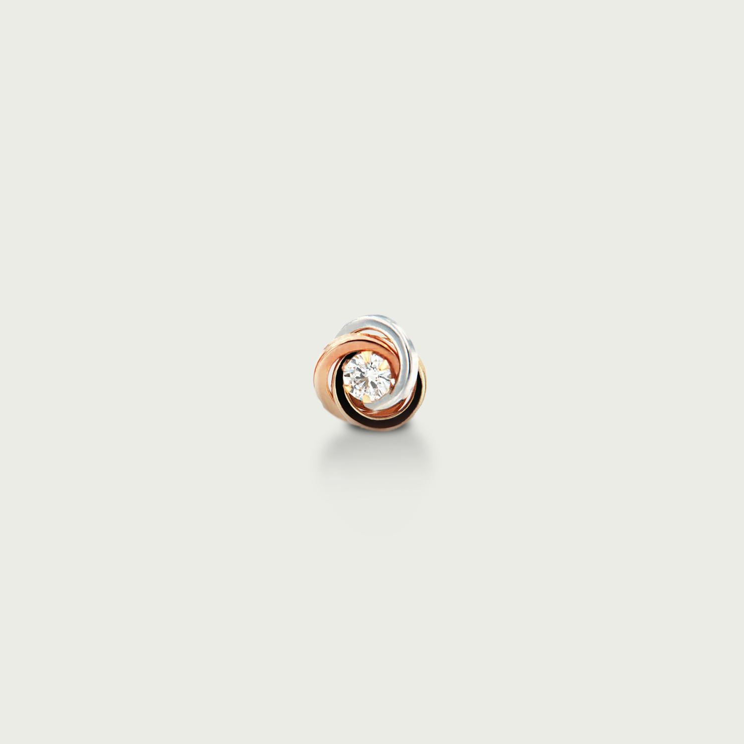 Daisy Loop Gold Stud Earrings