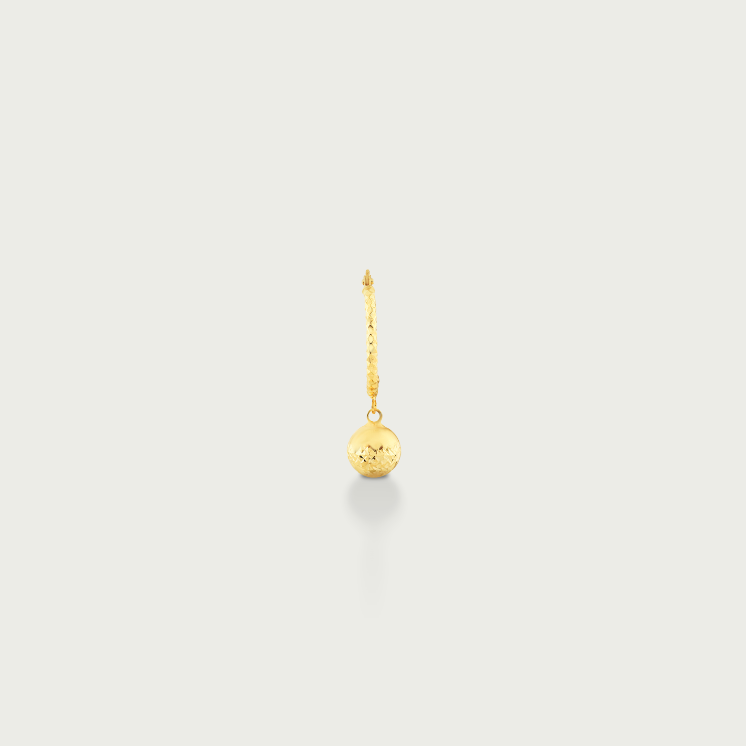 Disco Ball Glitz Gold Dangling Earrings
