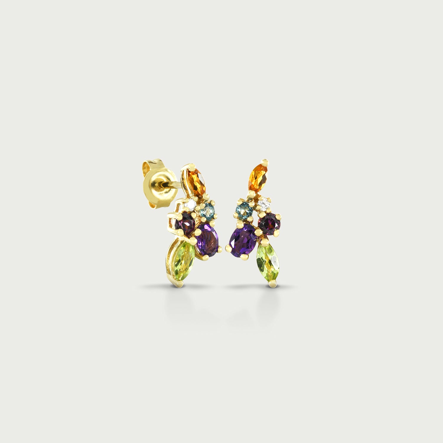 Radiant Garden Gemstone Earrings