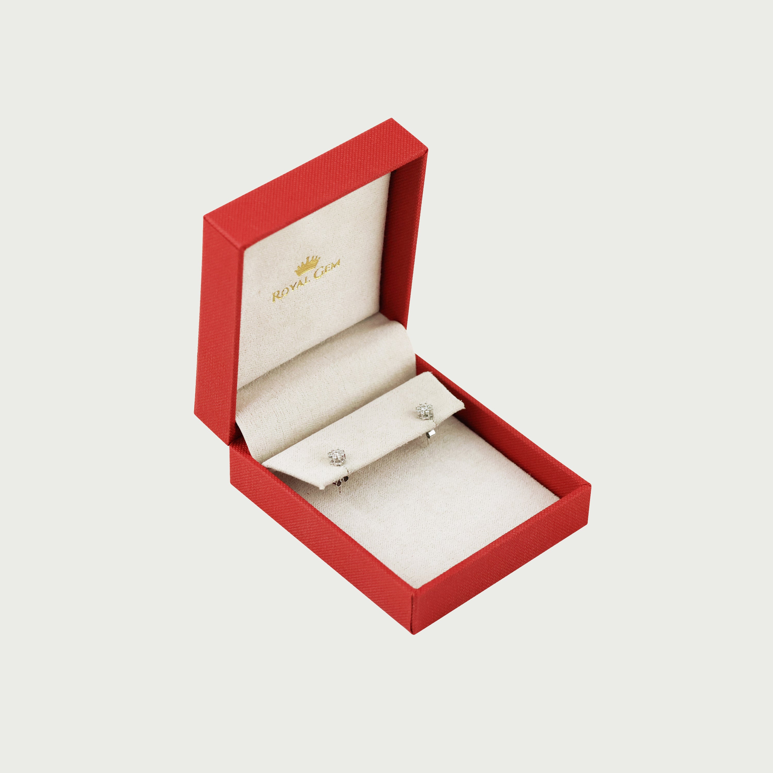 Elegant Flora Diamond Stud Earrings