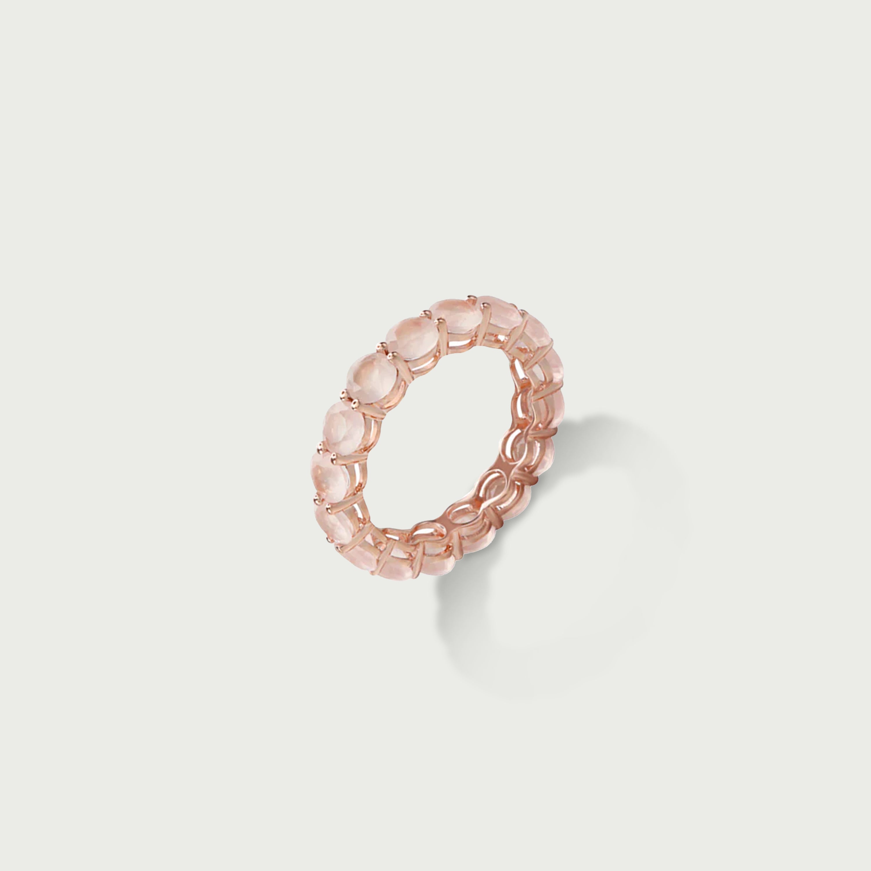 Eternal Bliss Rose Quartz Eternity Ring