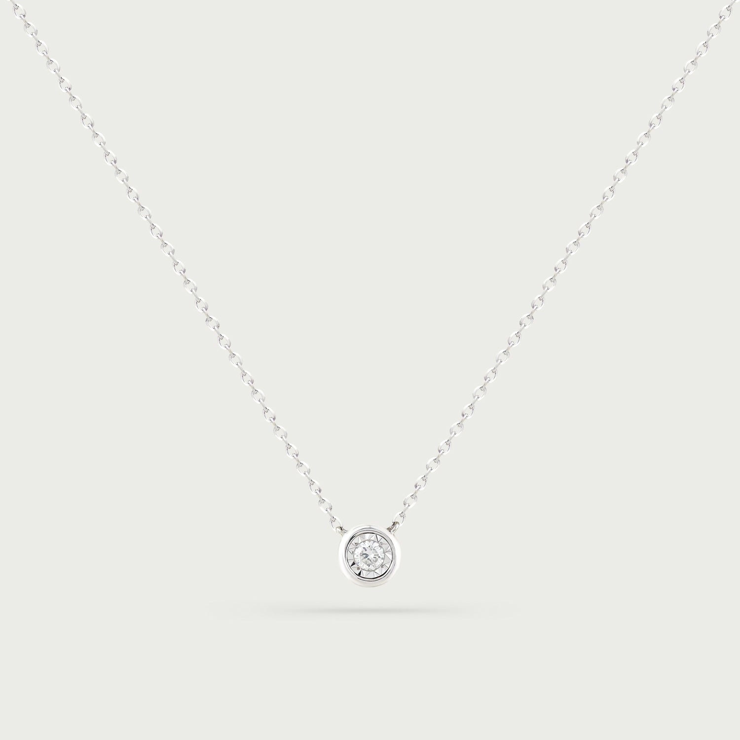 Ethereal Solitude Diamond Necklace