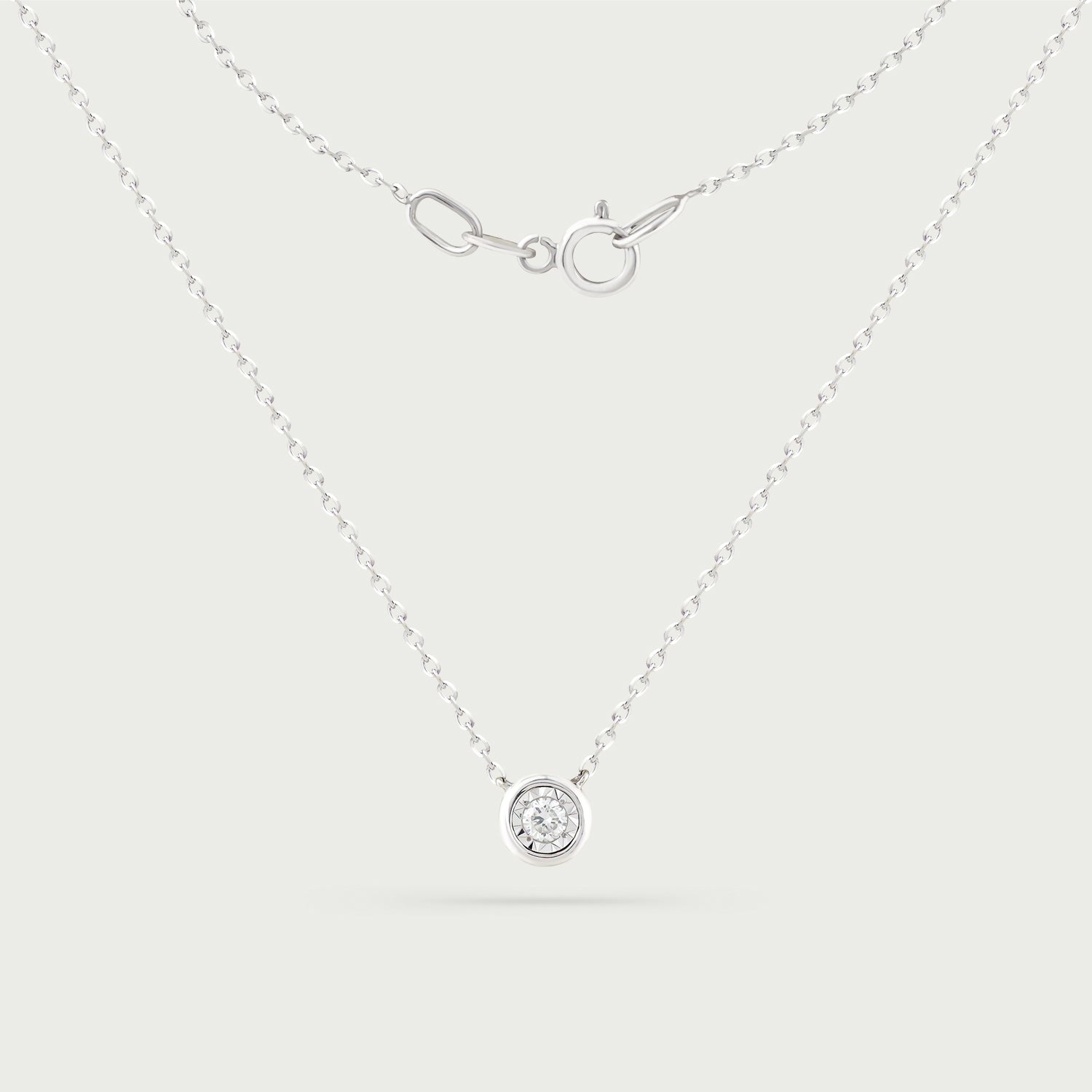 Ethereal Solitude Diamond Necklace