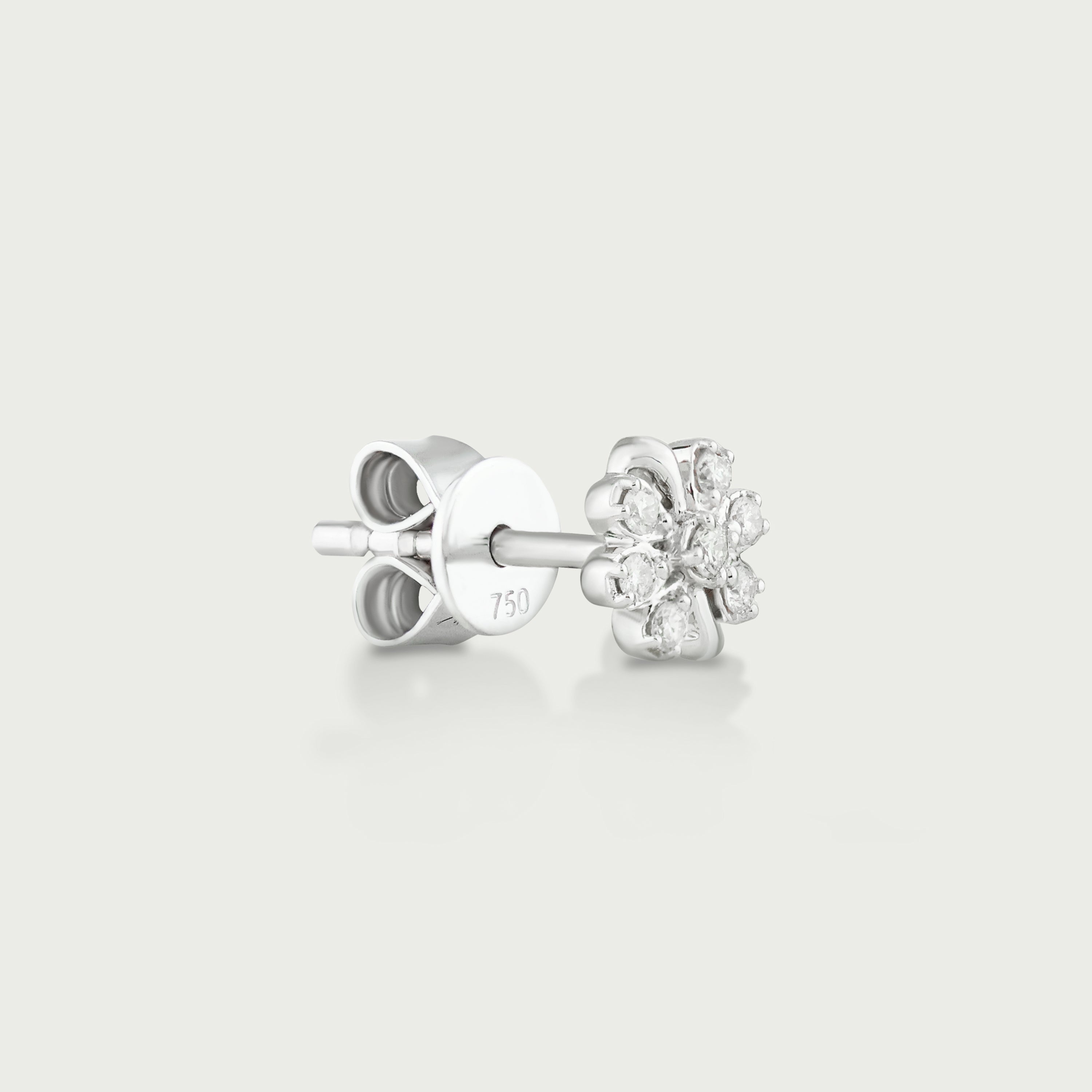 Fleur Brilliance Diamond Stud Earrings