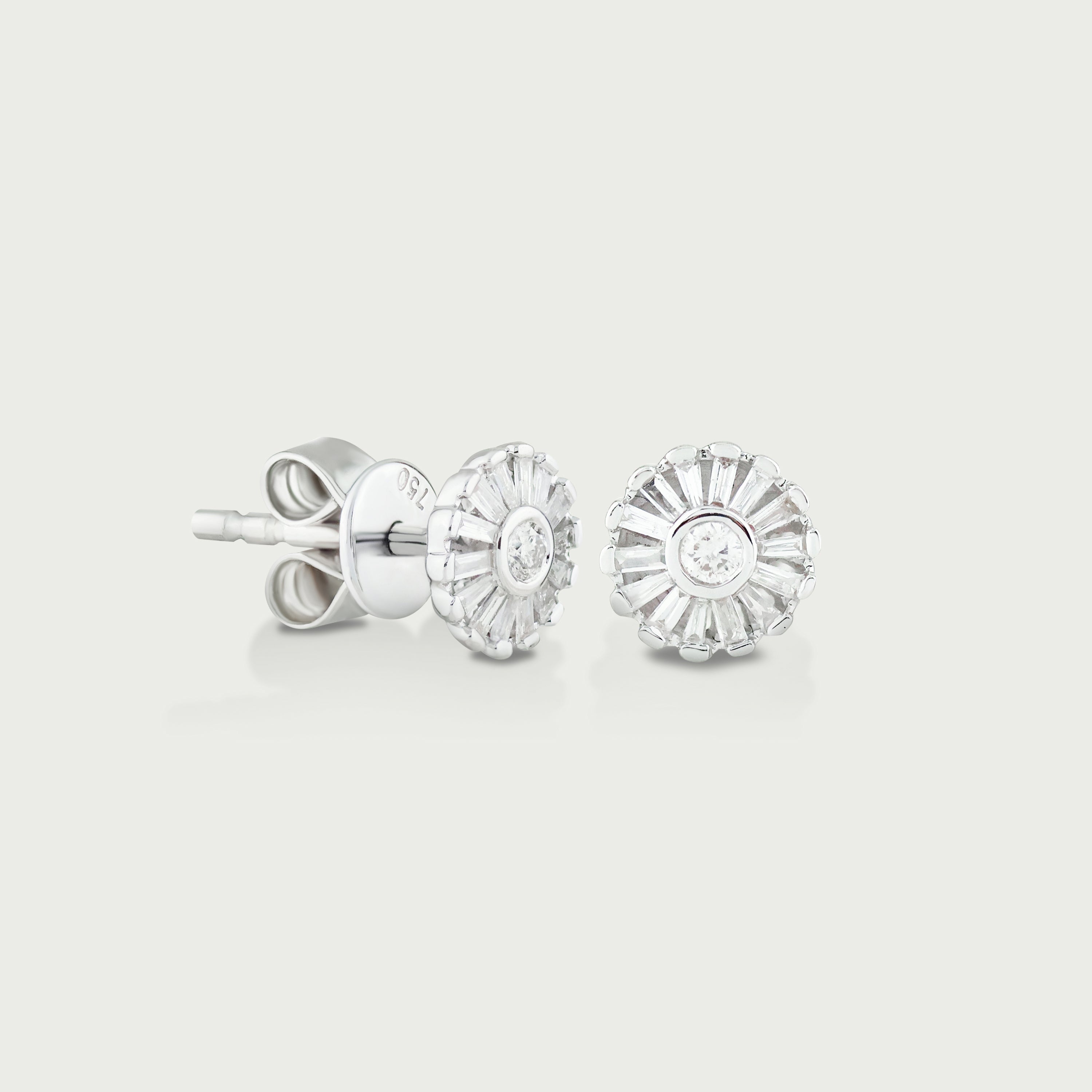Floral Luxe Diamond Stud Earrings