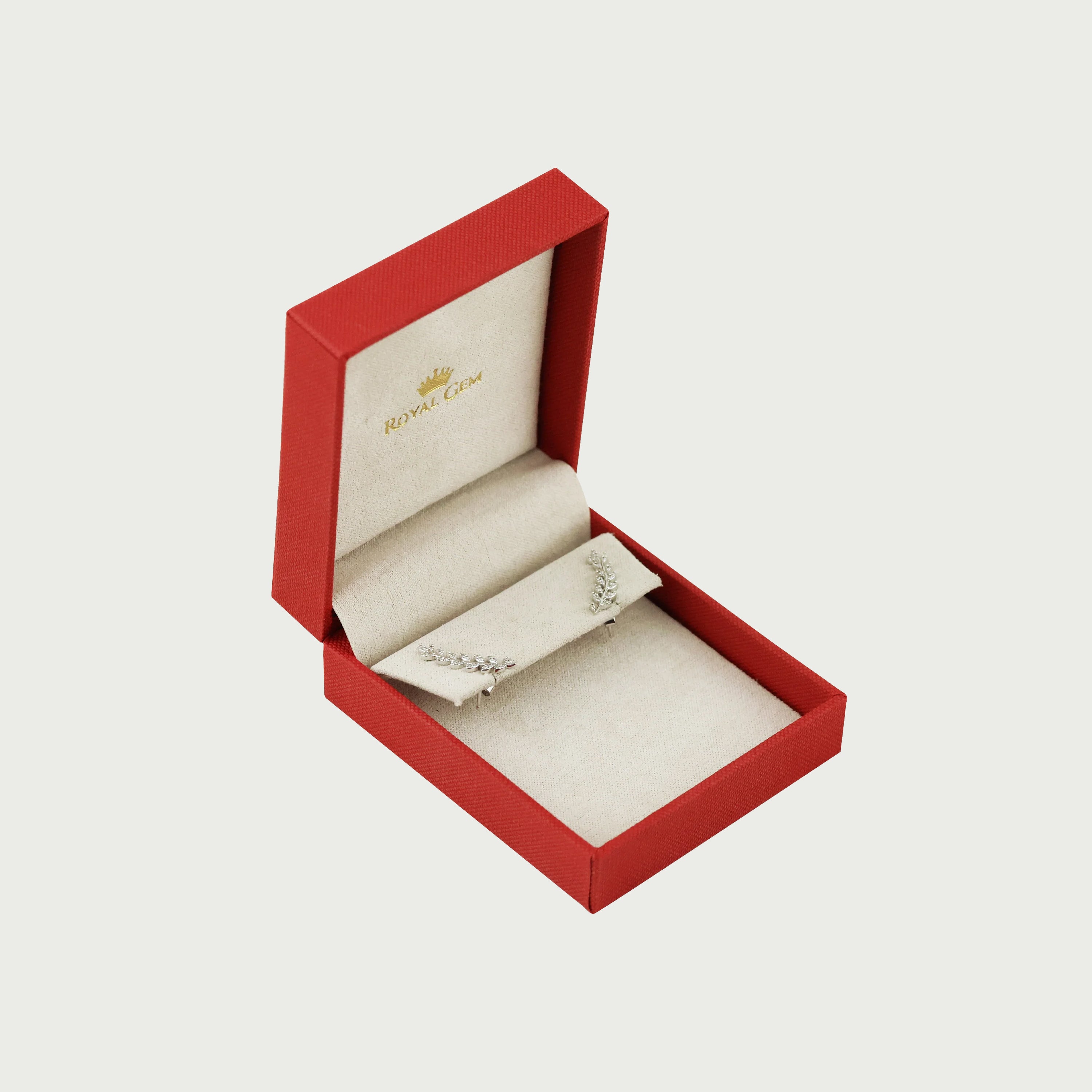 Floral Aura Diamond Crawler Earrings