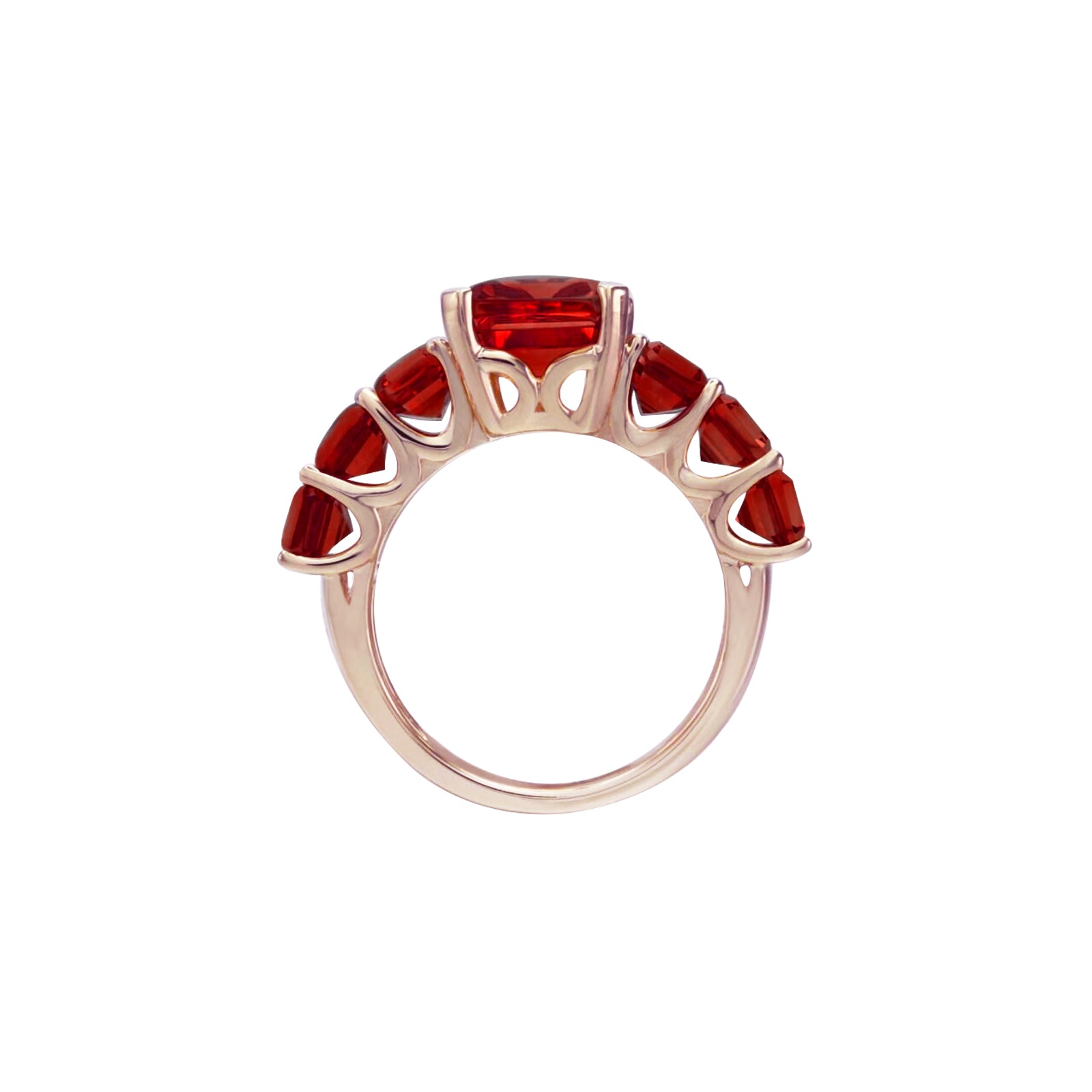 Crystal Armor Garnet Eternity Ring
