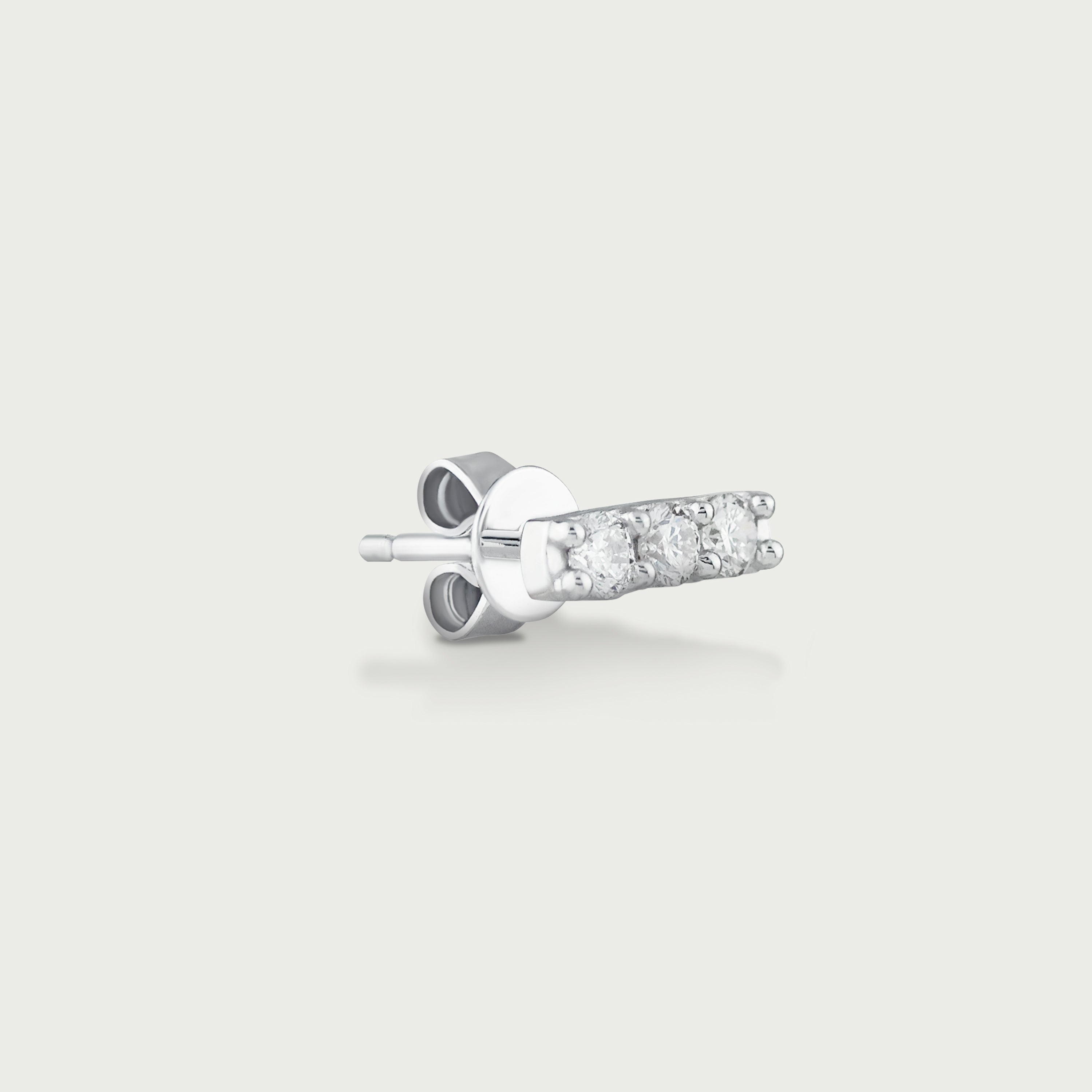 Glimmer Line Diamond Stud Earrings