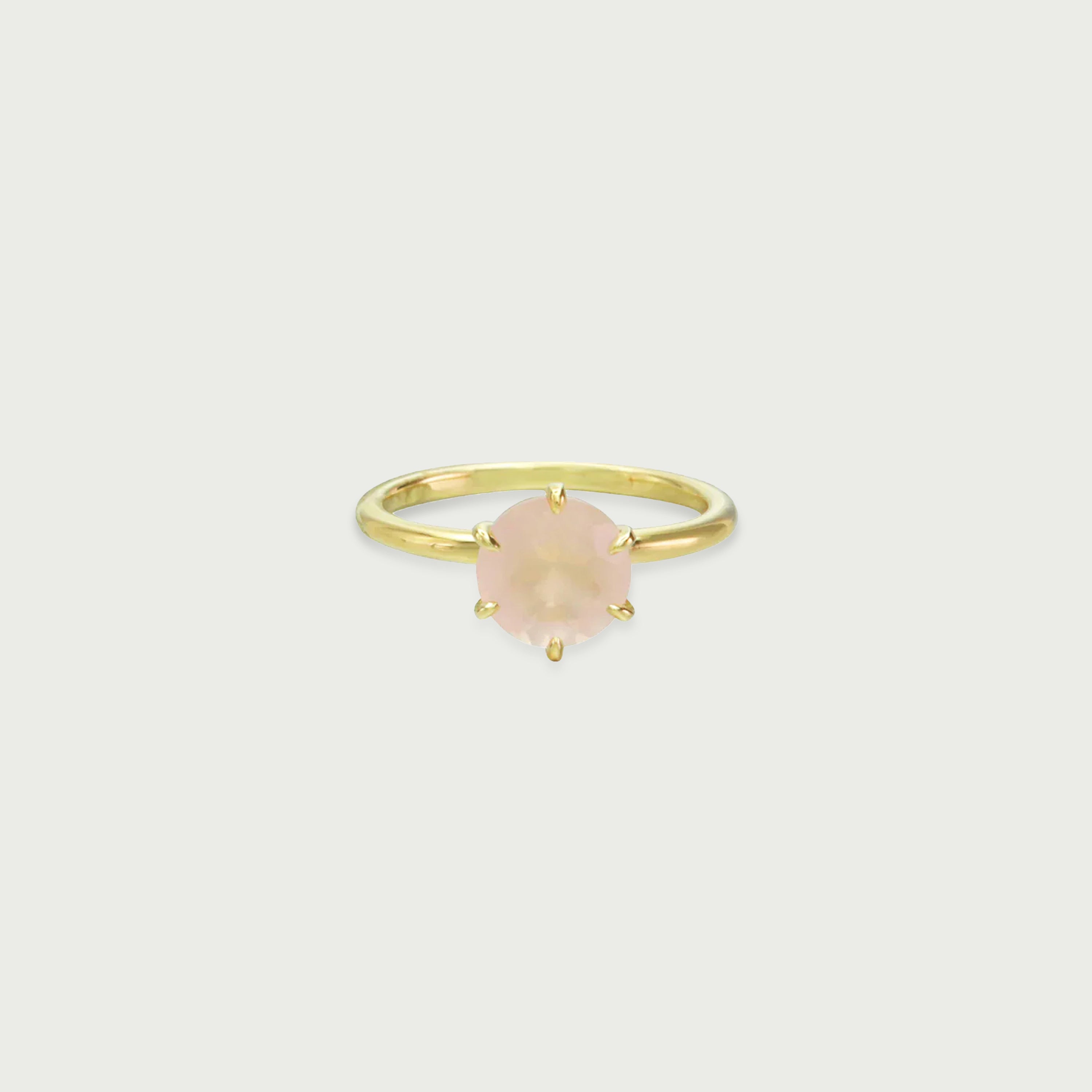 Good Life Rose Quartz Solitaire Ring