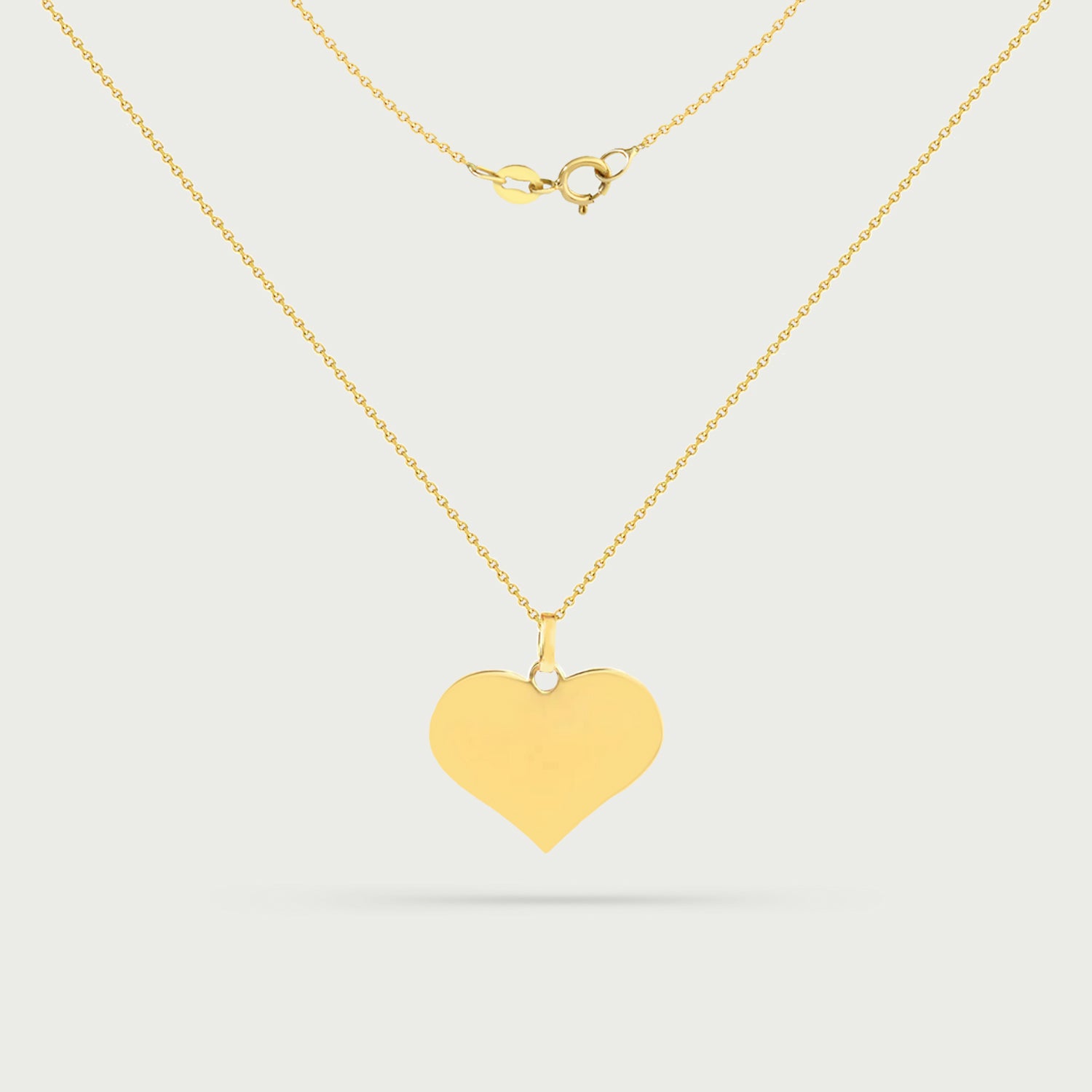 Cherie Yellow Gold Heart Necklace