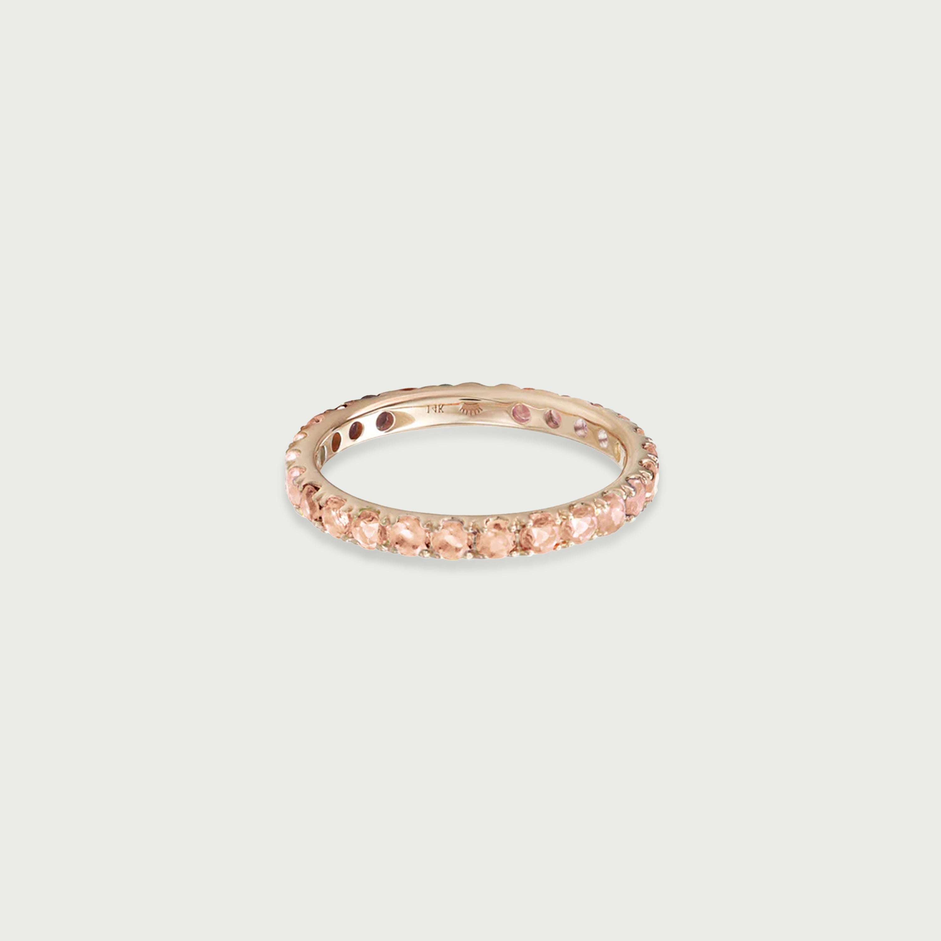 Love Yourself Rose Quartz Eternity Ring