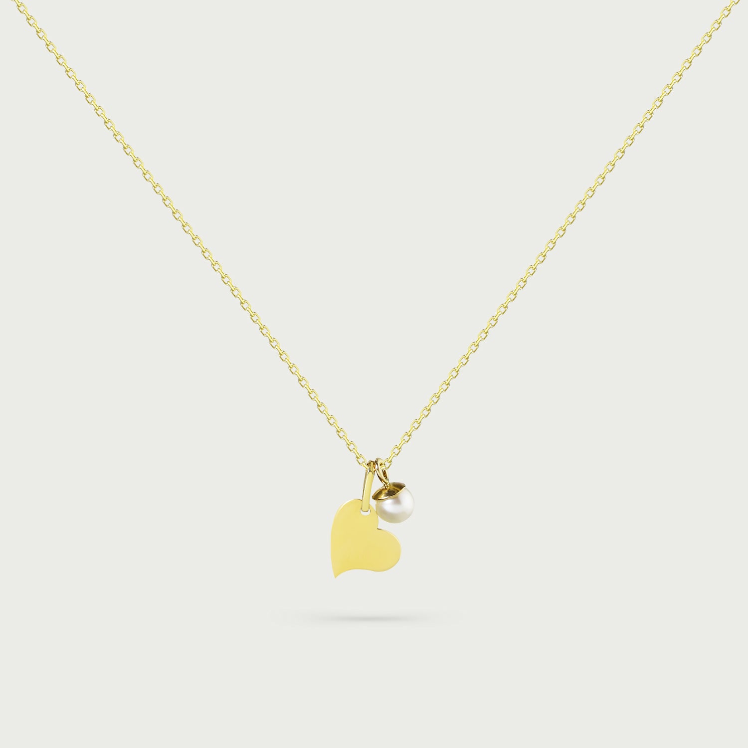 Matching Love Gold Necklace