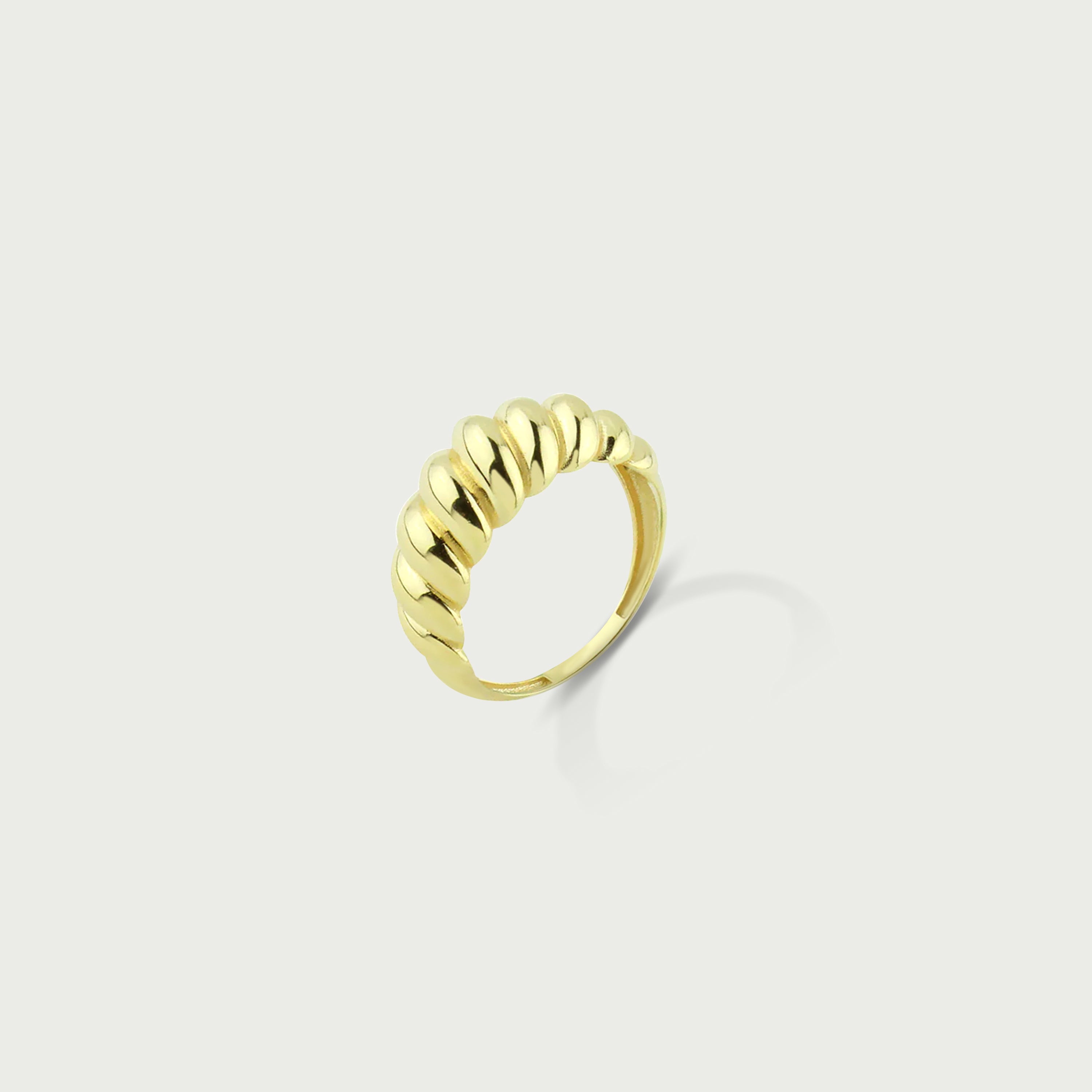 Never Be Late Gold Ring