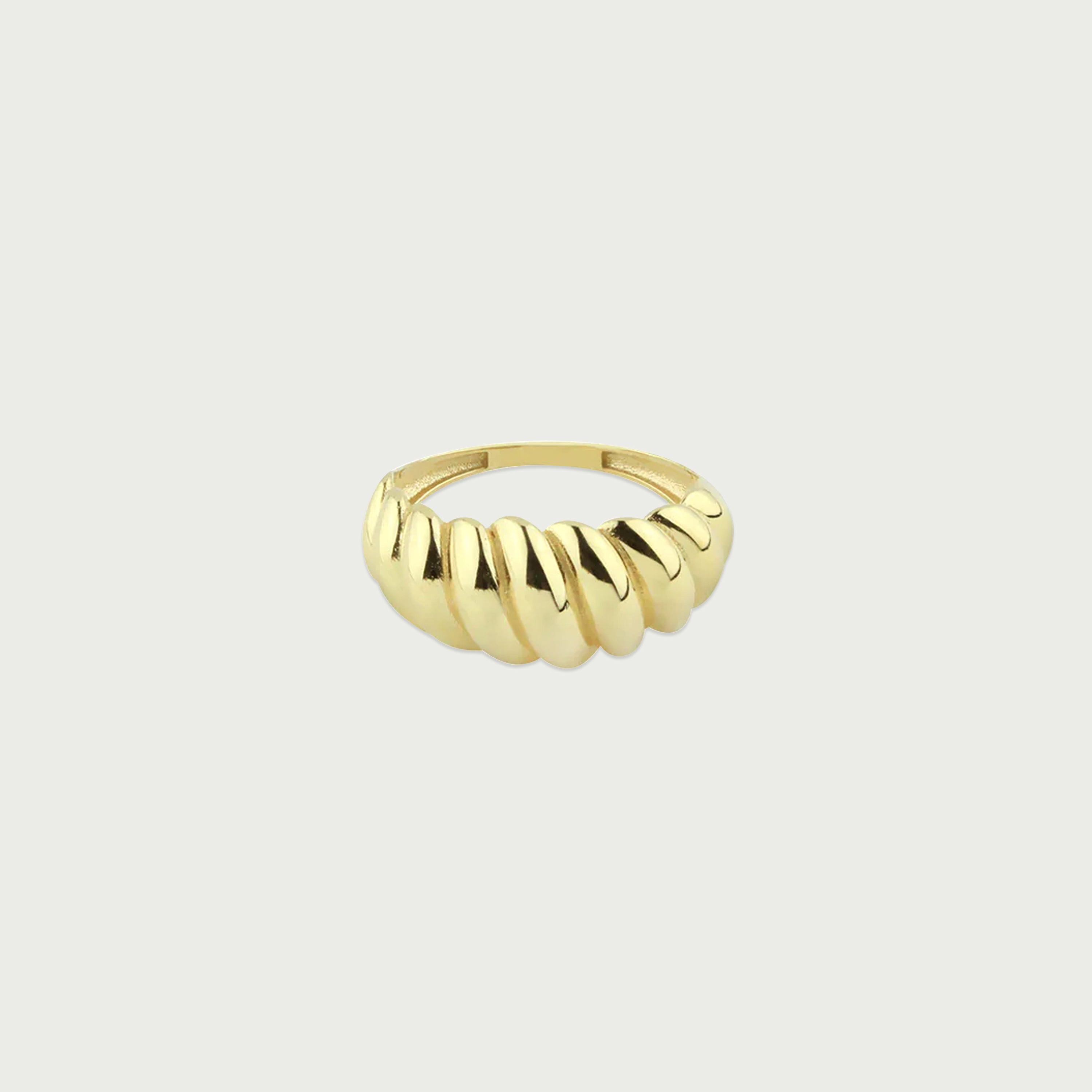 Never Be Late Gold Ring
