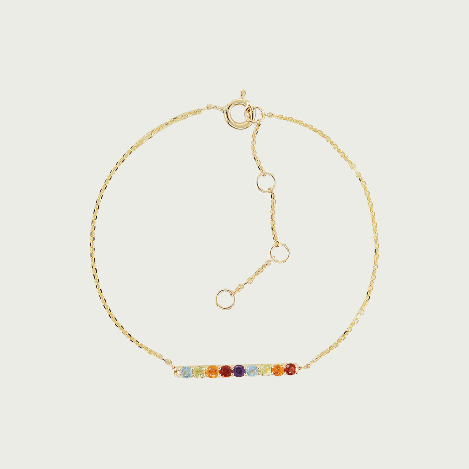 Prism Line Gemstone Bracelet