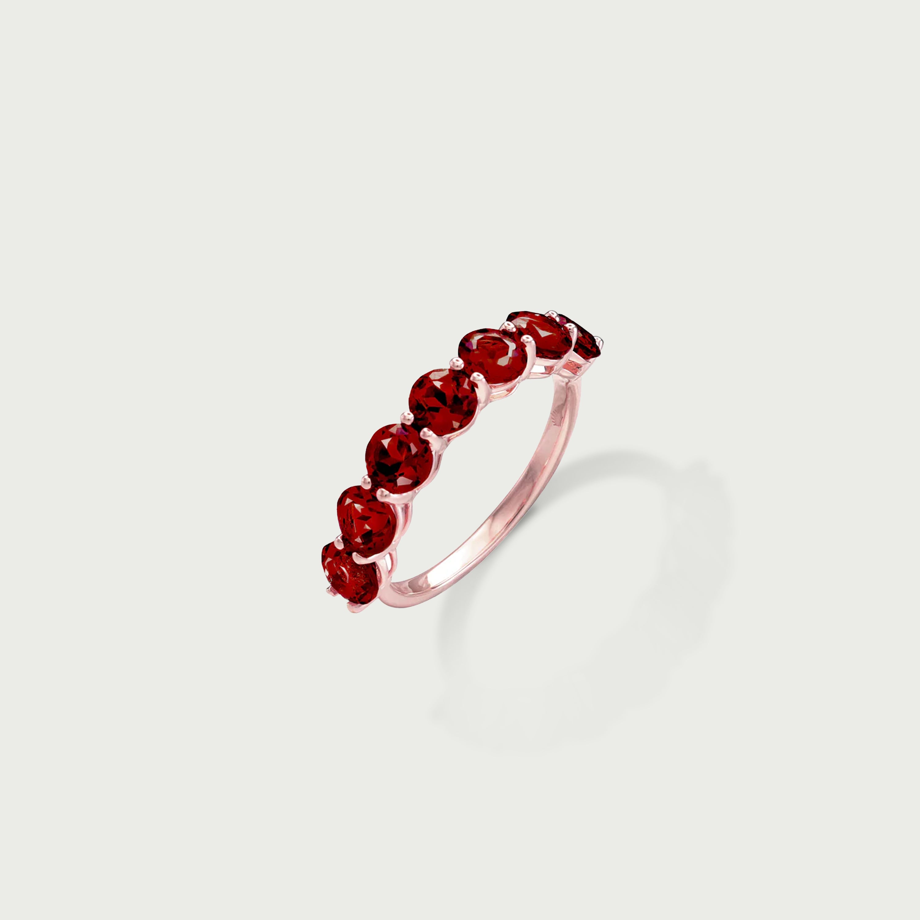 Pure Radiance Garnet Eternity Ring