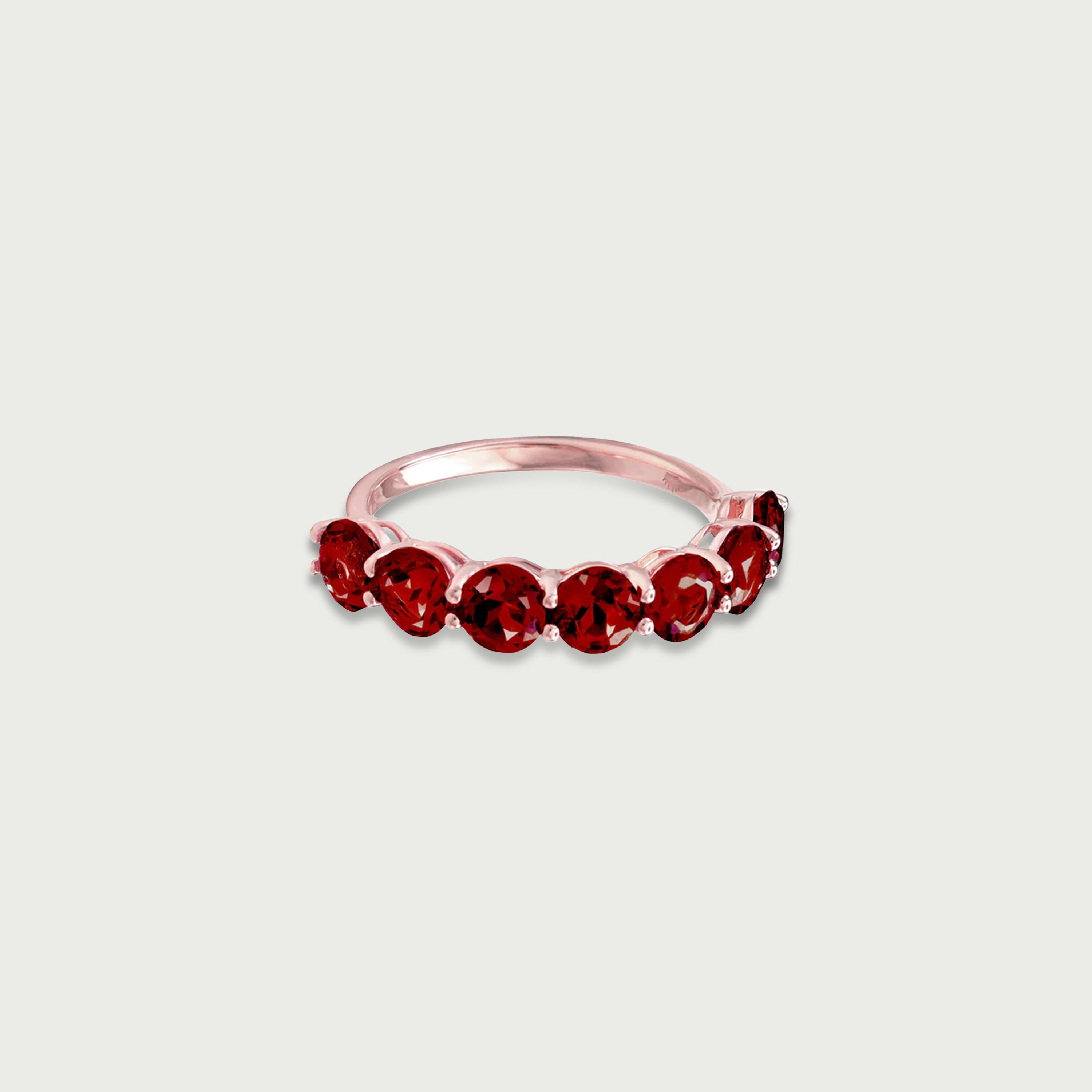 Pure Radiance Garnet Eternity Ring