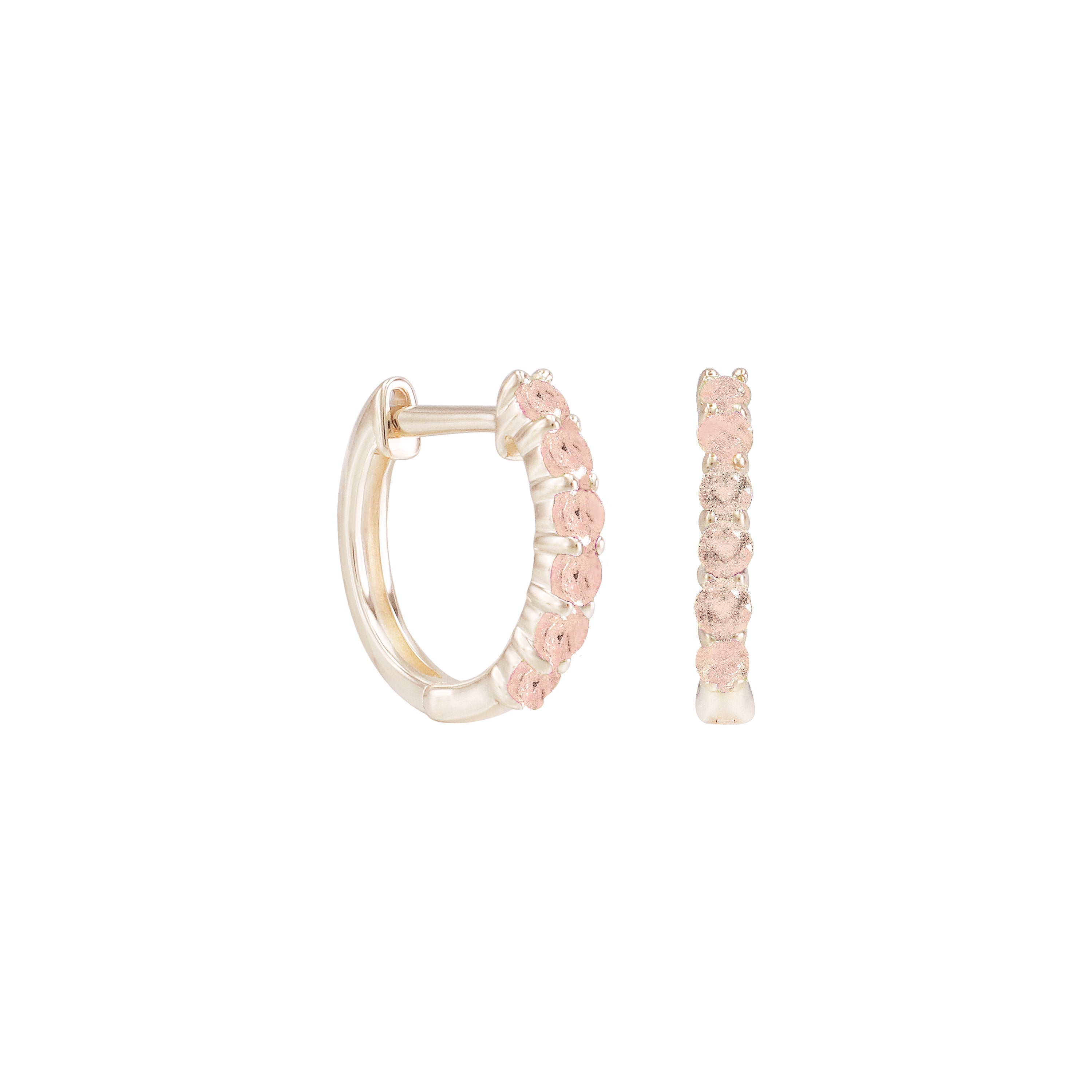 It's Wine O'Clock Gemstone Hoop Earrings