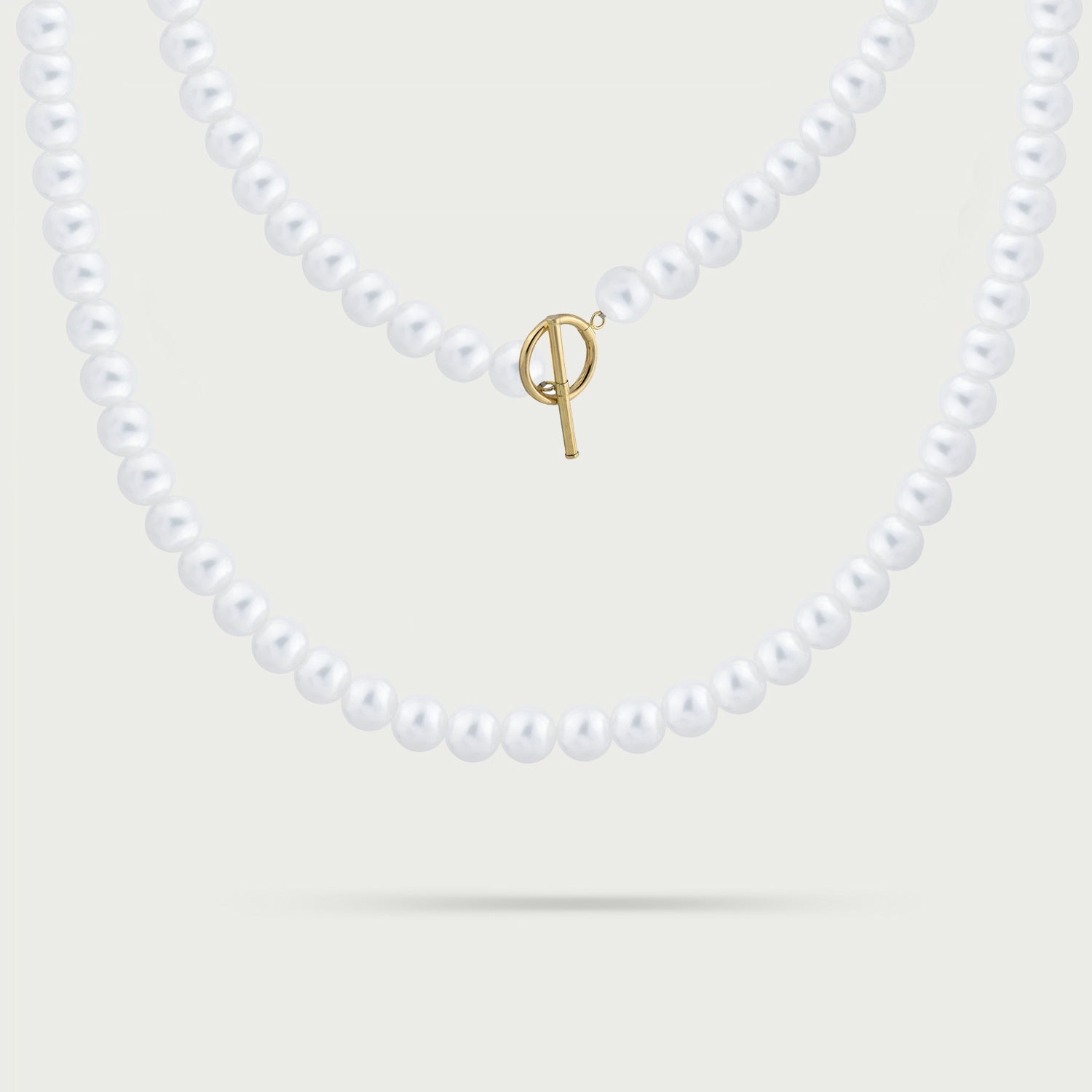 Solar Glow Pearl Necklace