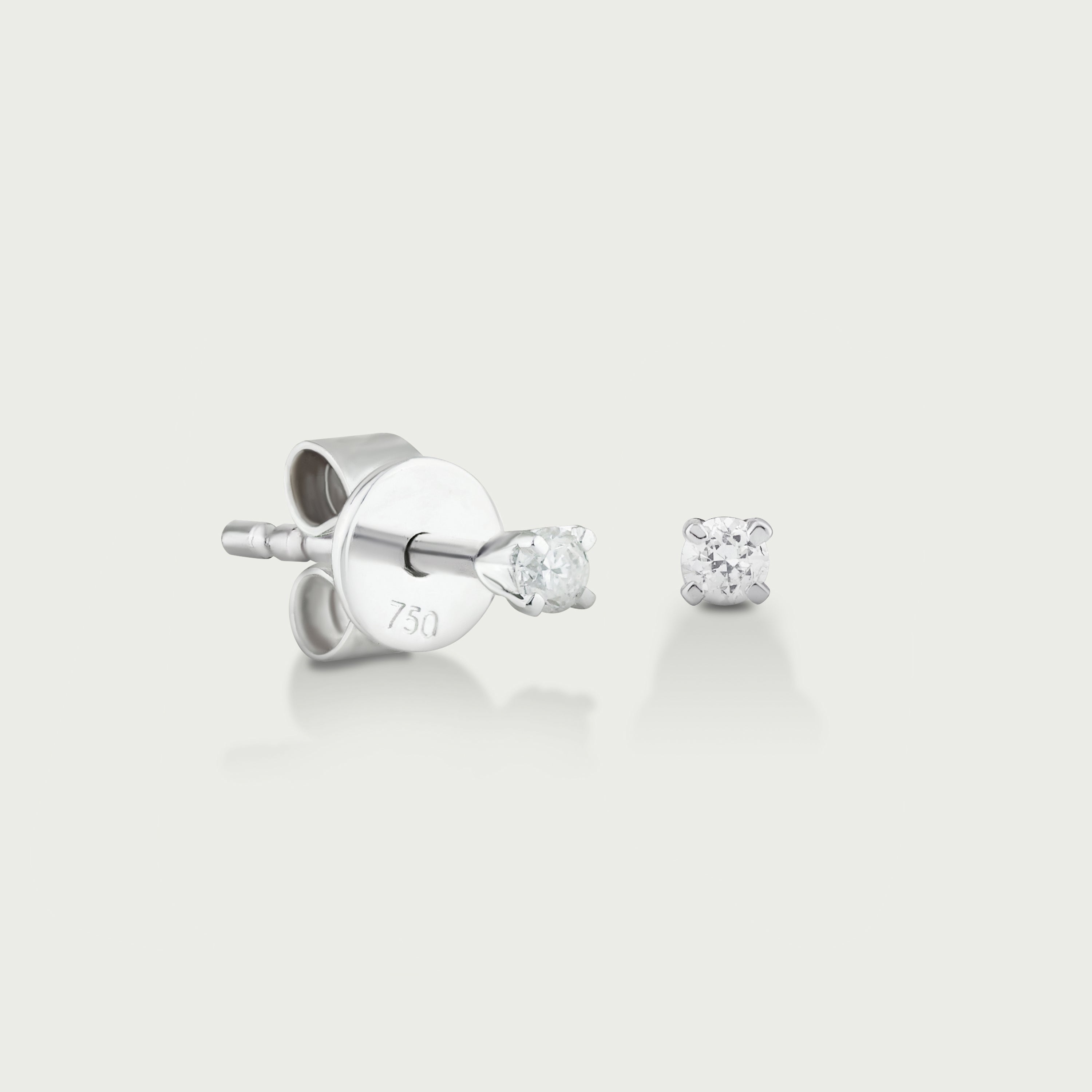 Stellar Solitude Radiance Diamond Stud Earrings