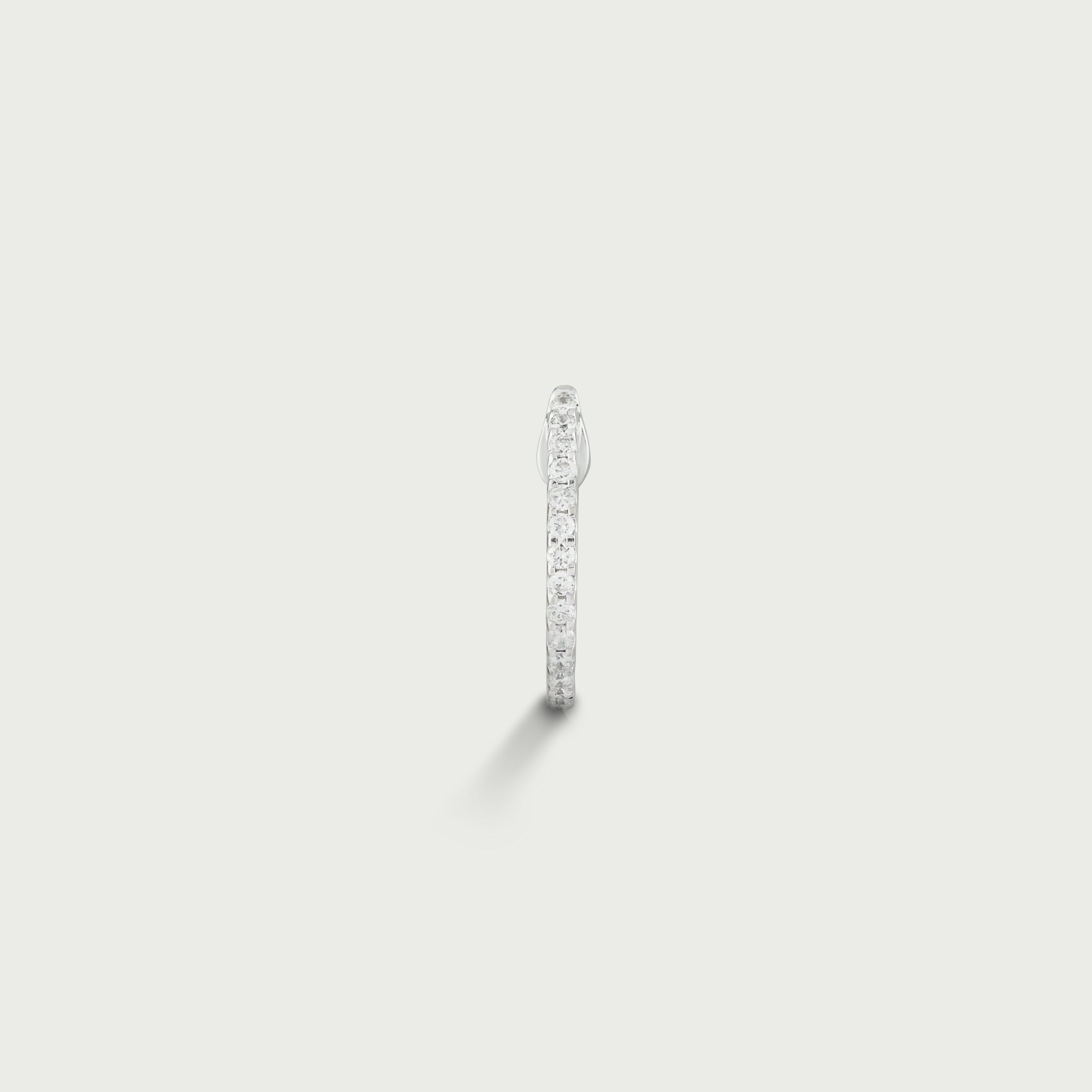 Sultry Cascade Sparkle Diamond Hoop Earrings