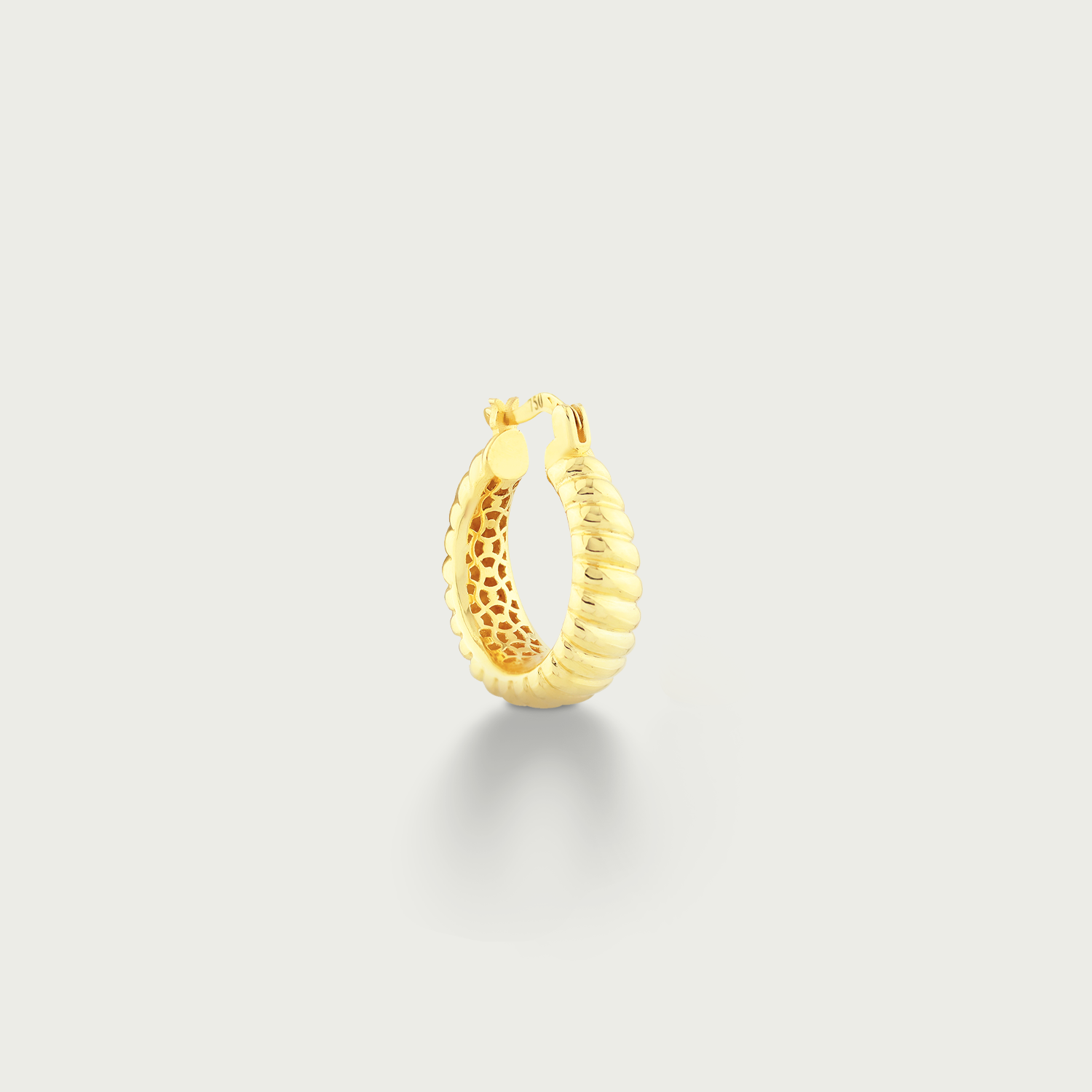 Timeless Turn Gold Hoop Earrings