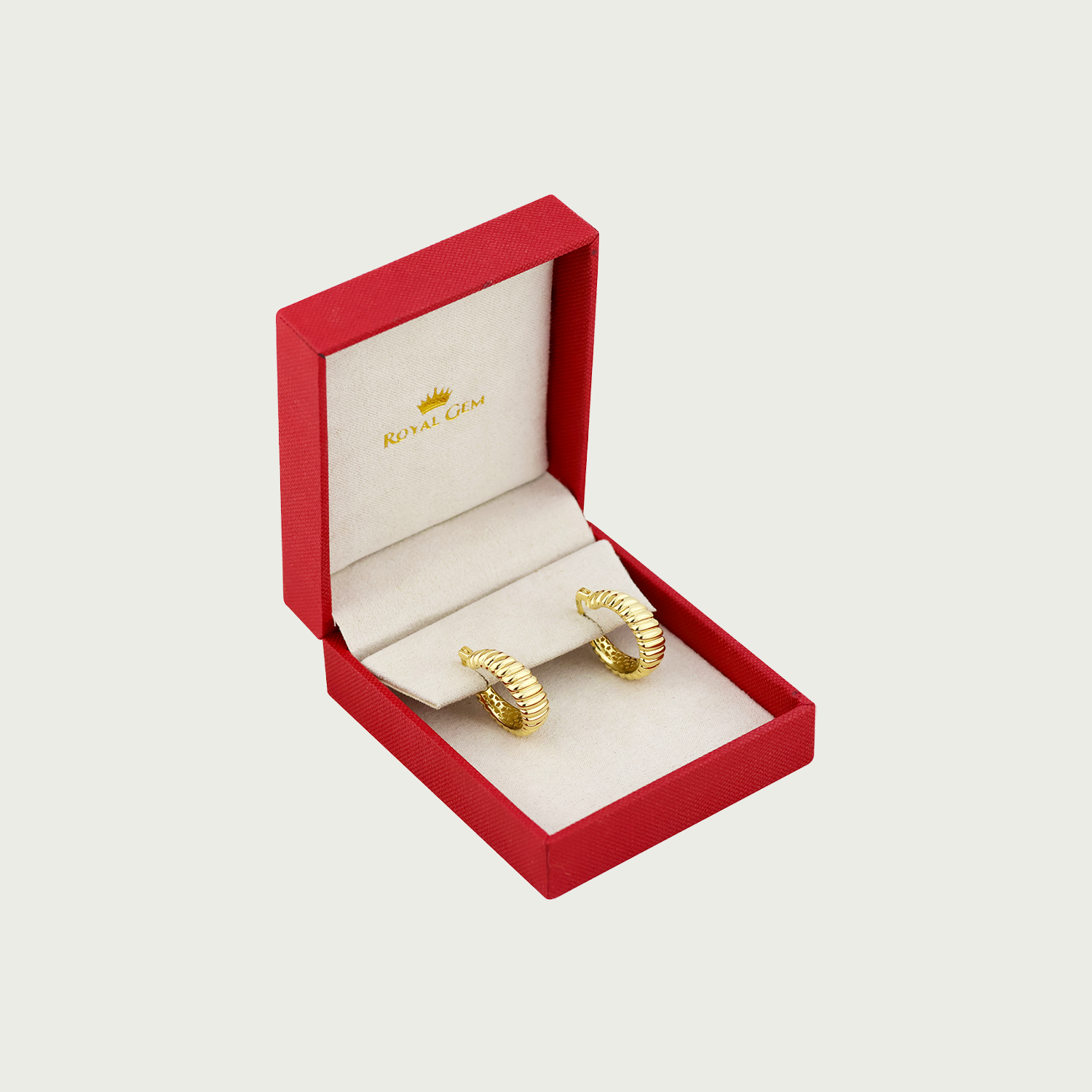 Timeless Turn Gold Hoop Earrings