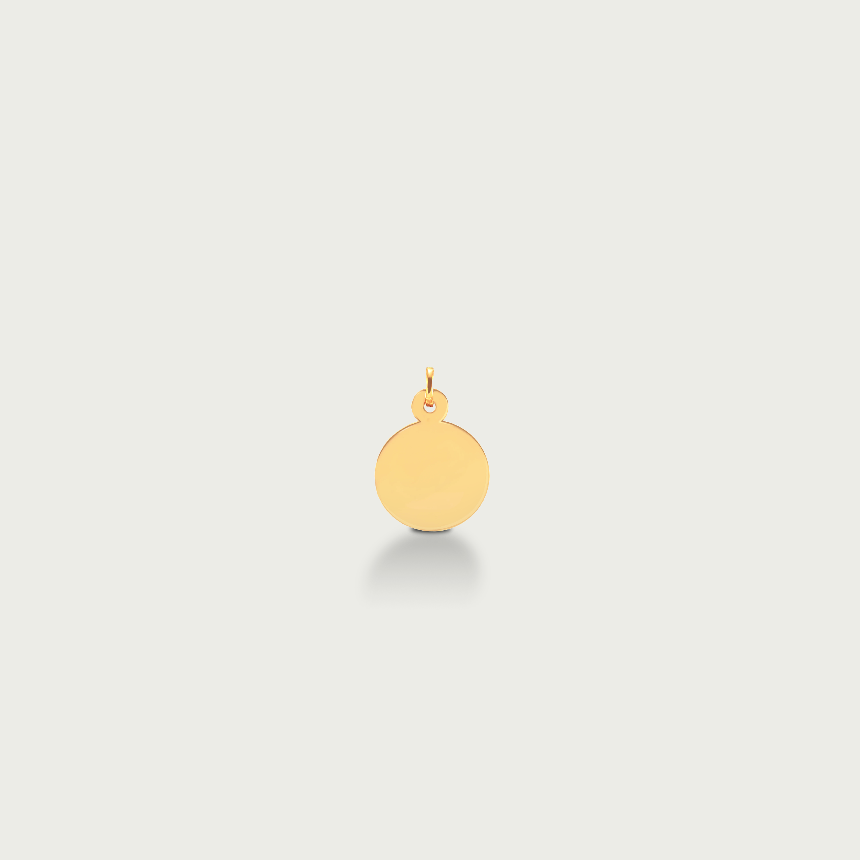 Anastasia Yellow Gold Disc Pendant