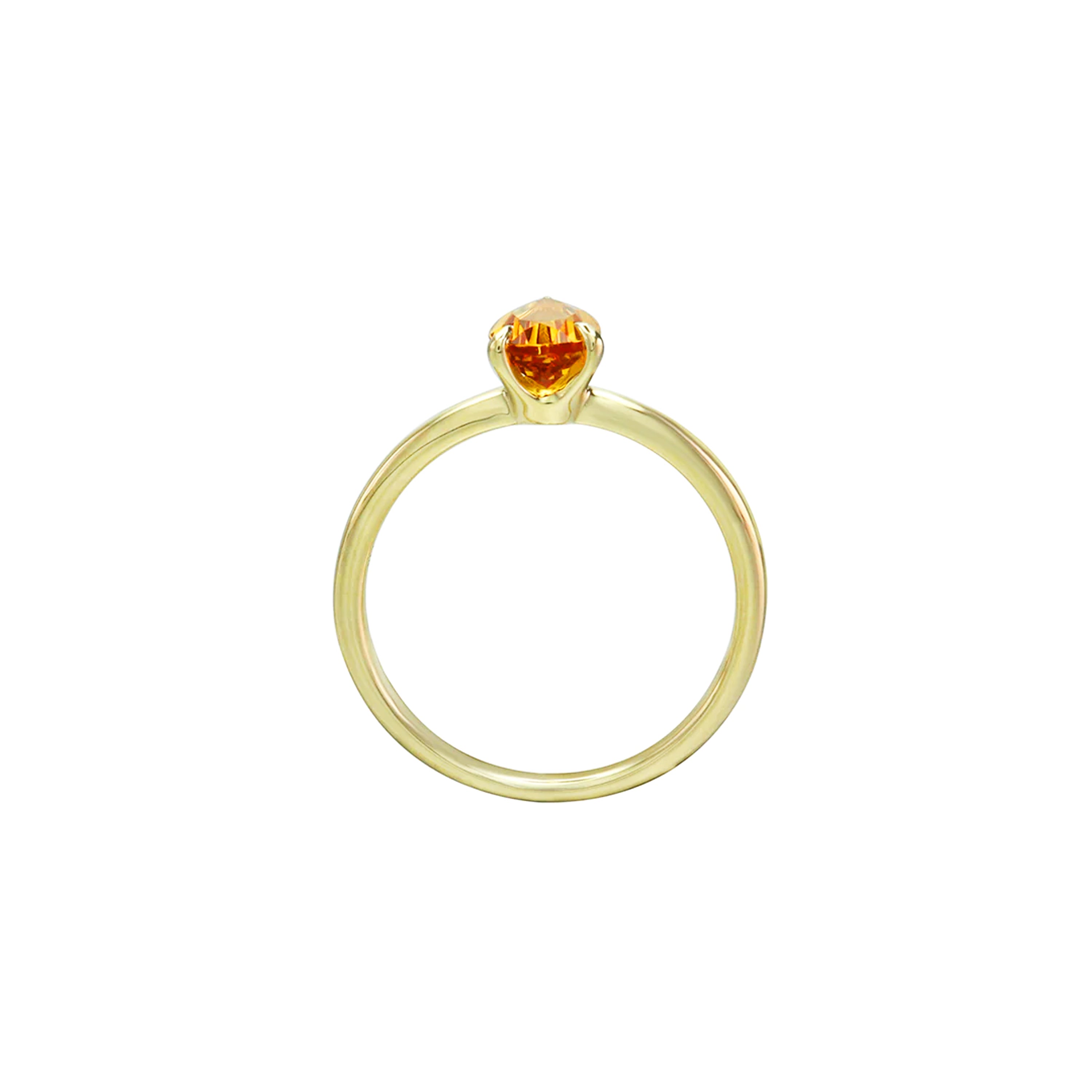Want It All Citrine Solitaire Ring