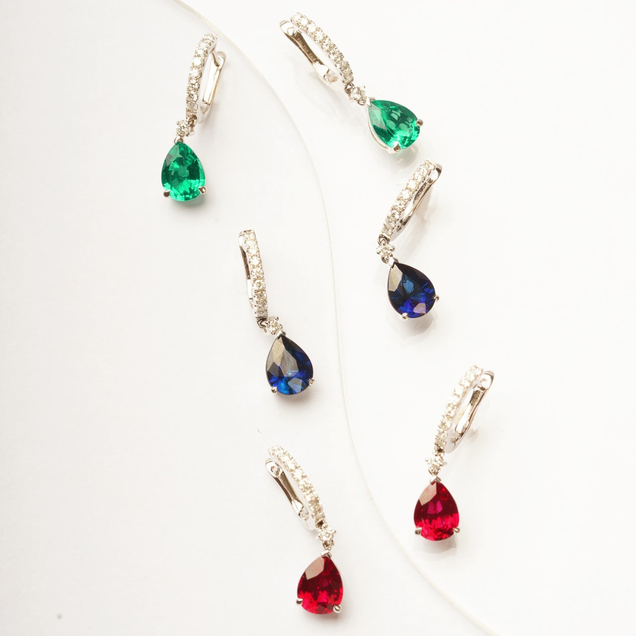 Classic Allure Gemstone Dangling Earrings