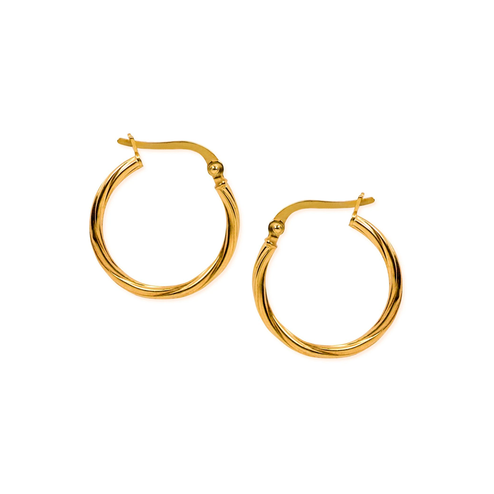 Perfect Loop Gold Hoop Earrings